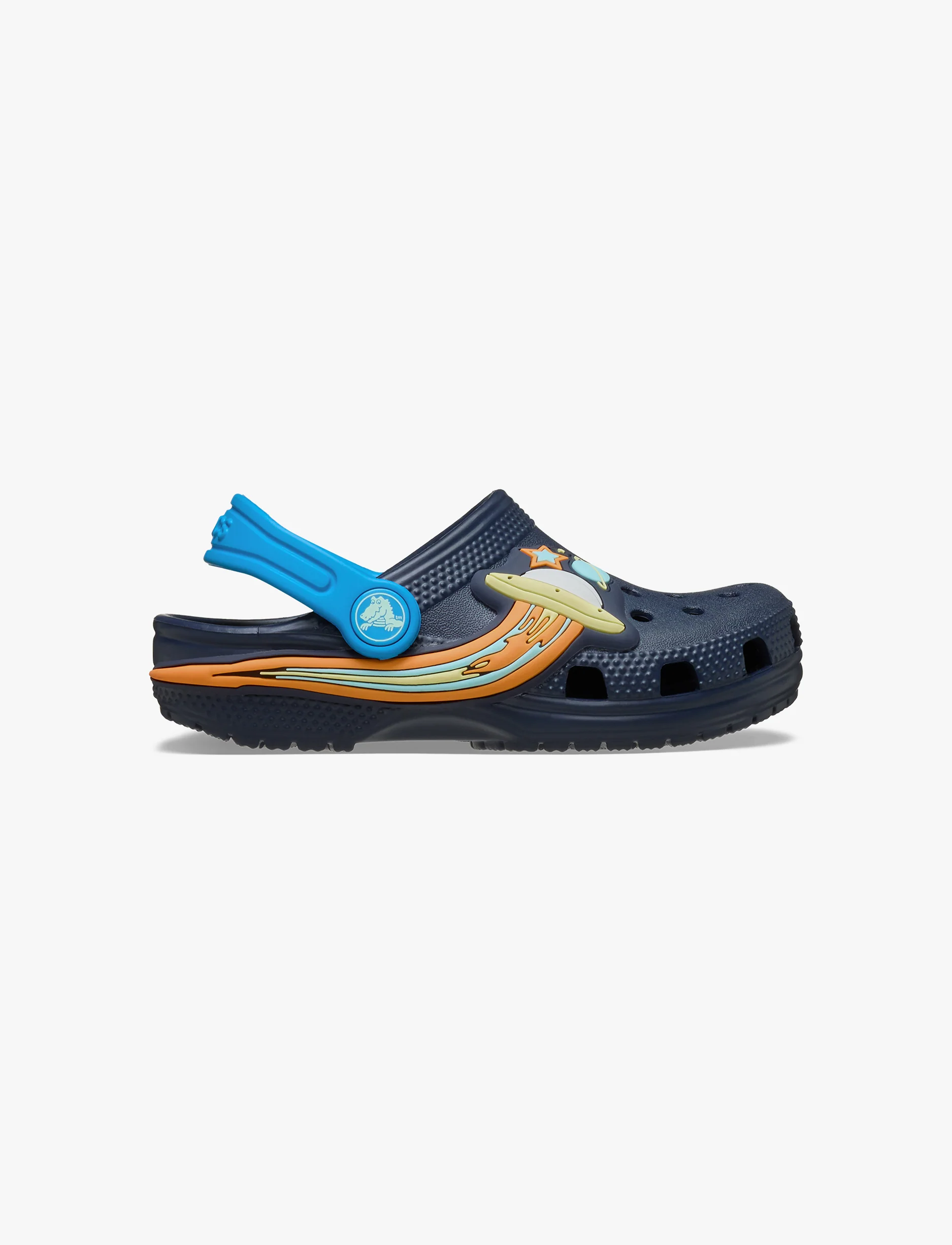 Crocs Classic UFO Lights Clog T- כפכפי קרוקס קלוג לילדים בעיצוב חללית עם אורות בצבע נייבי - Image 2
