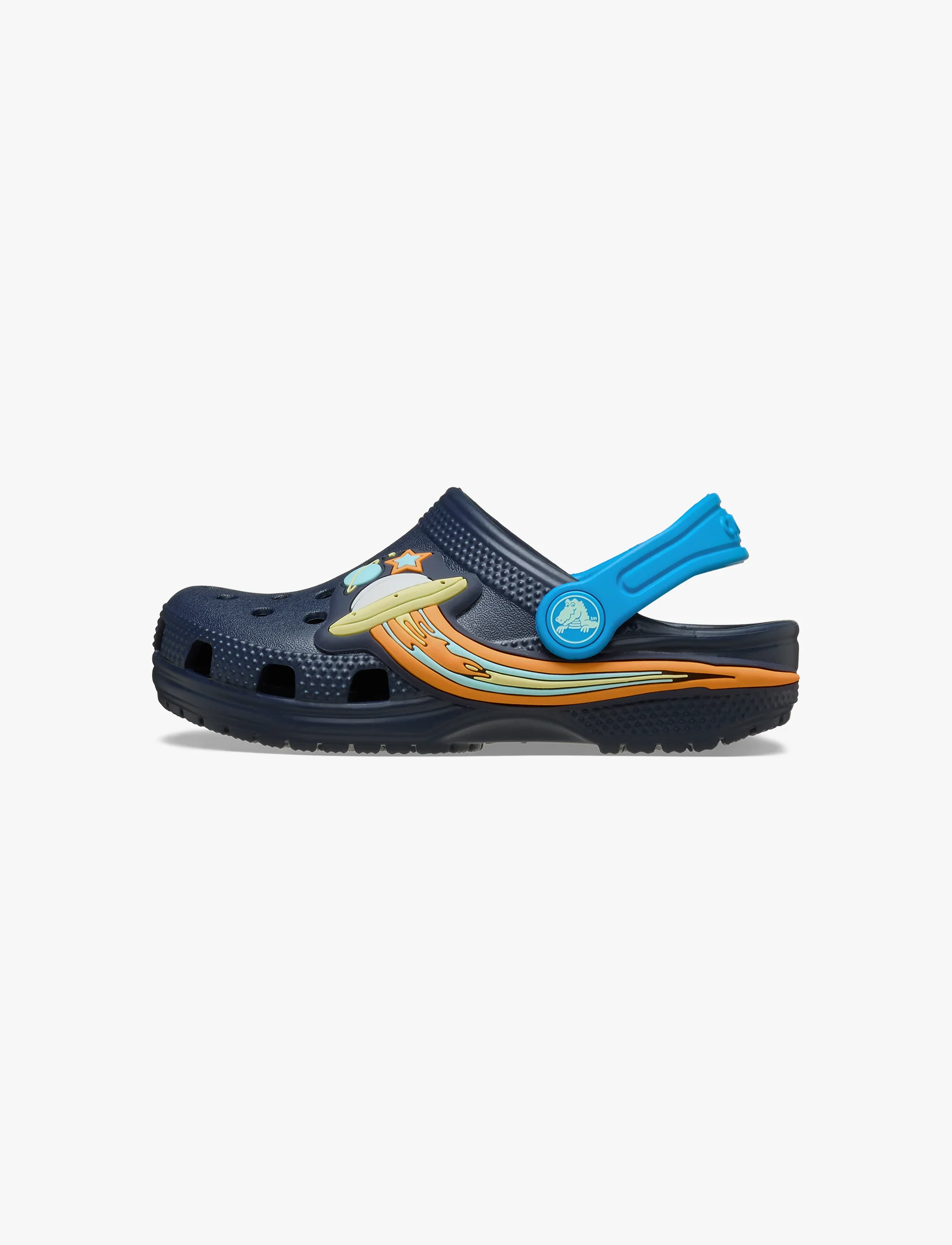 Crocs Classic UFO Lights Clog T- כפכפי קרוקס קלוג לילדים בעיצוב חללית עם אורות בצבע נייבי - Image 6