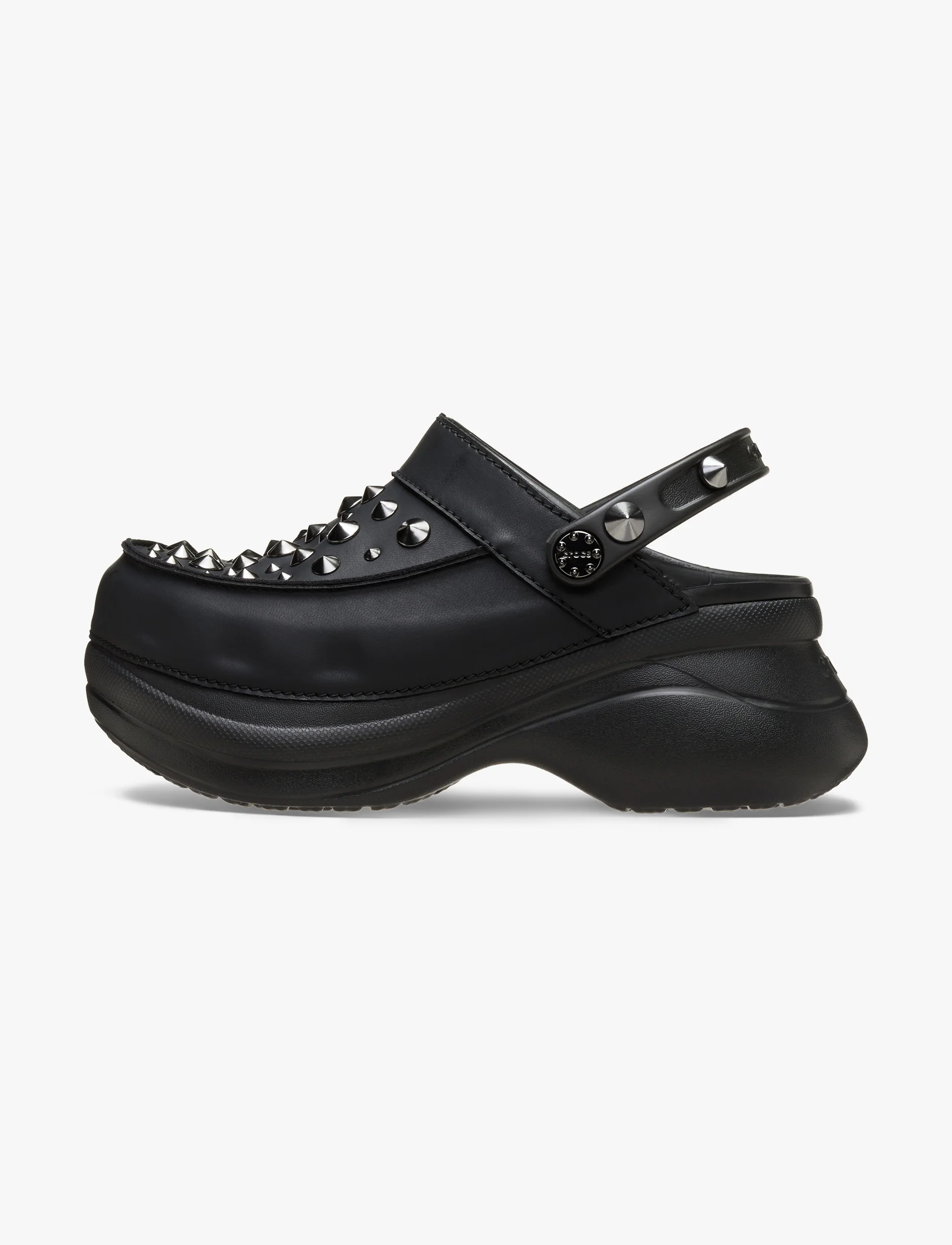 Crocs Bae Studded Clog - כפכפי קלוג קרוקס ביי פלטפורמה עם ניטים לנשים בצבע שחור - Image 6