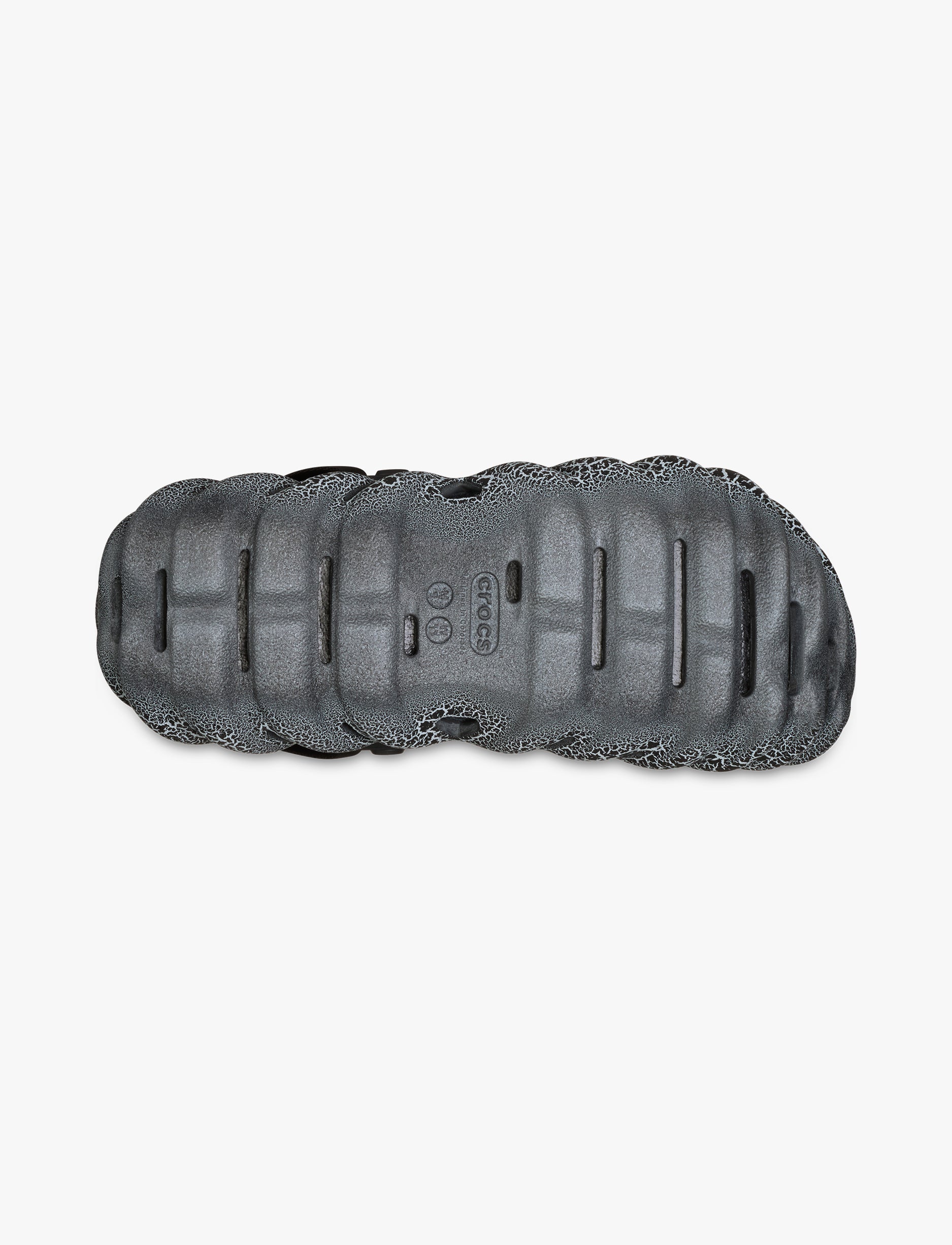 Crocs Echo Crackle Clog -  כפכפי קרוקס אקו קראקל לגברים בצבע אפור סלאט - Image 7