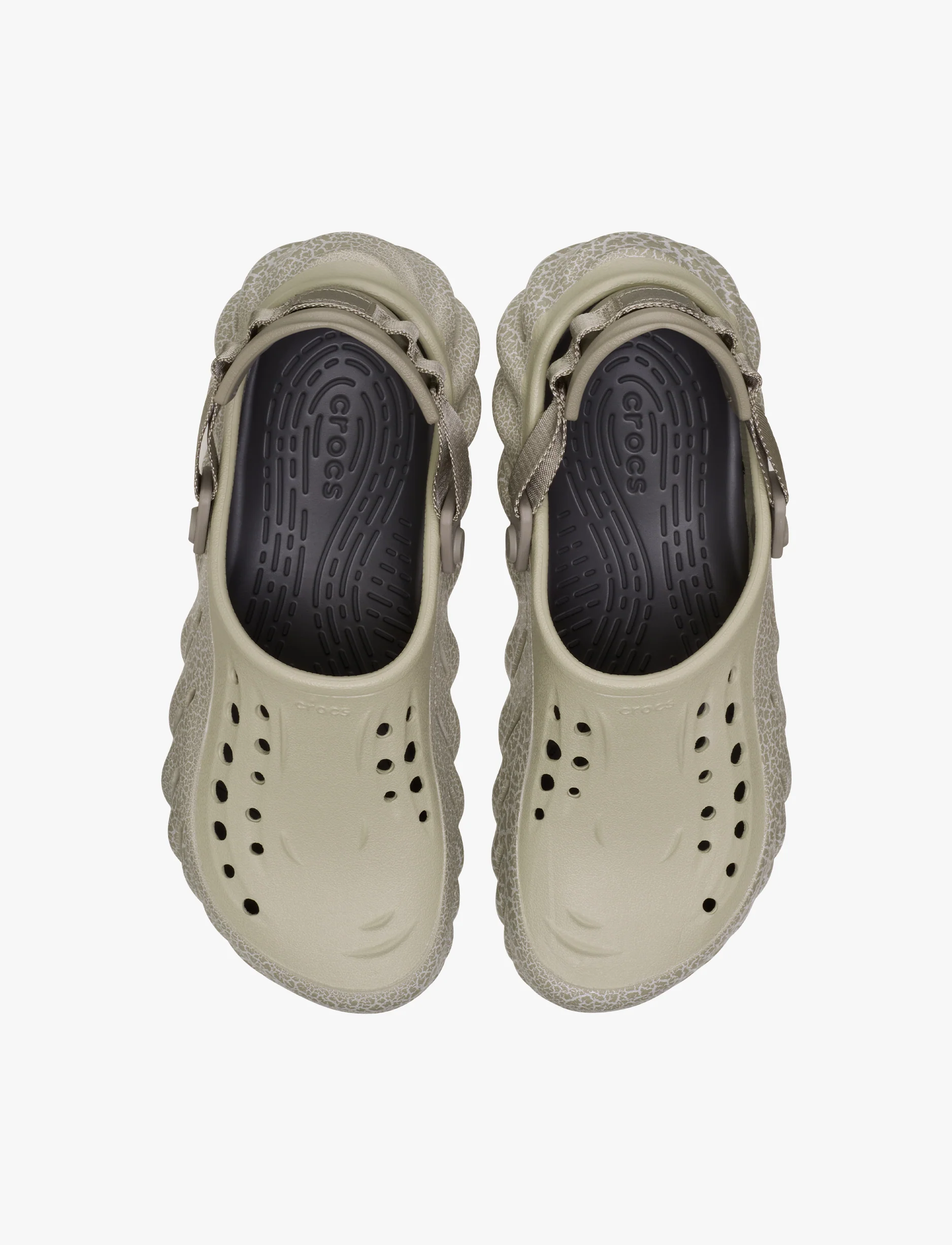 Crocs Echo Crackle Clog - כפכפי קרוקס אקו קראקל לגברים בצבע בז' - Image 3