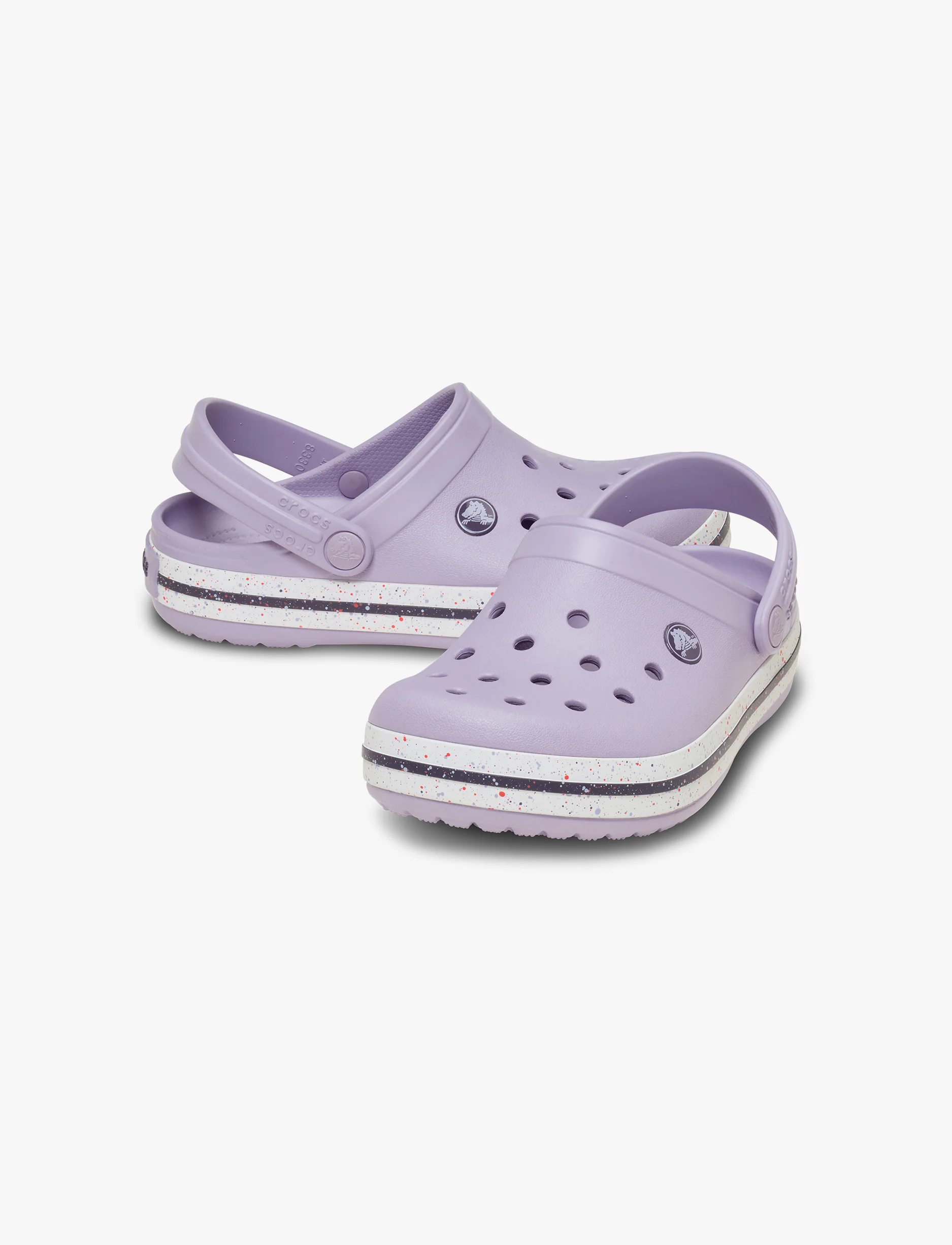 Crocs Crocband Speckled Band Clog - כפכפי קרוקבנד קלוג לילדים בצבע לבנדר - Image 3