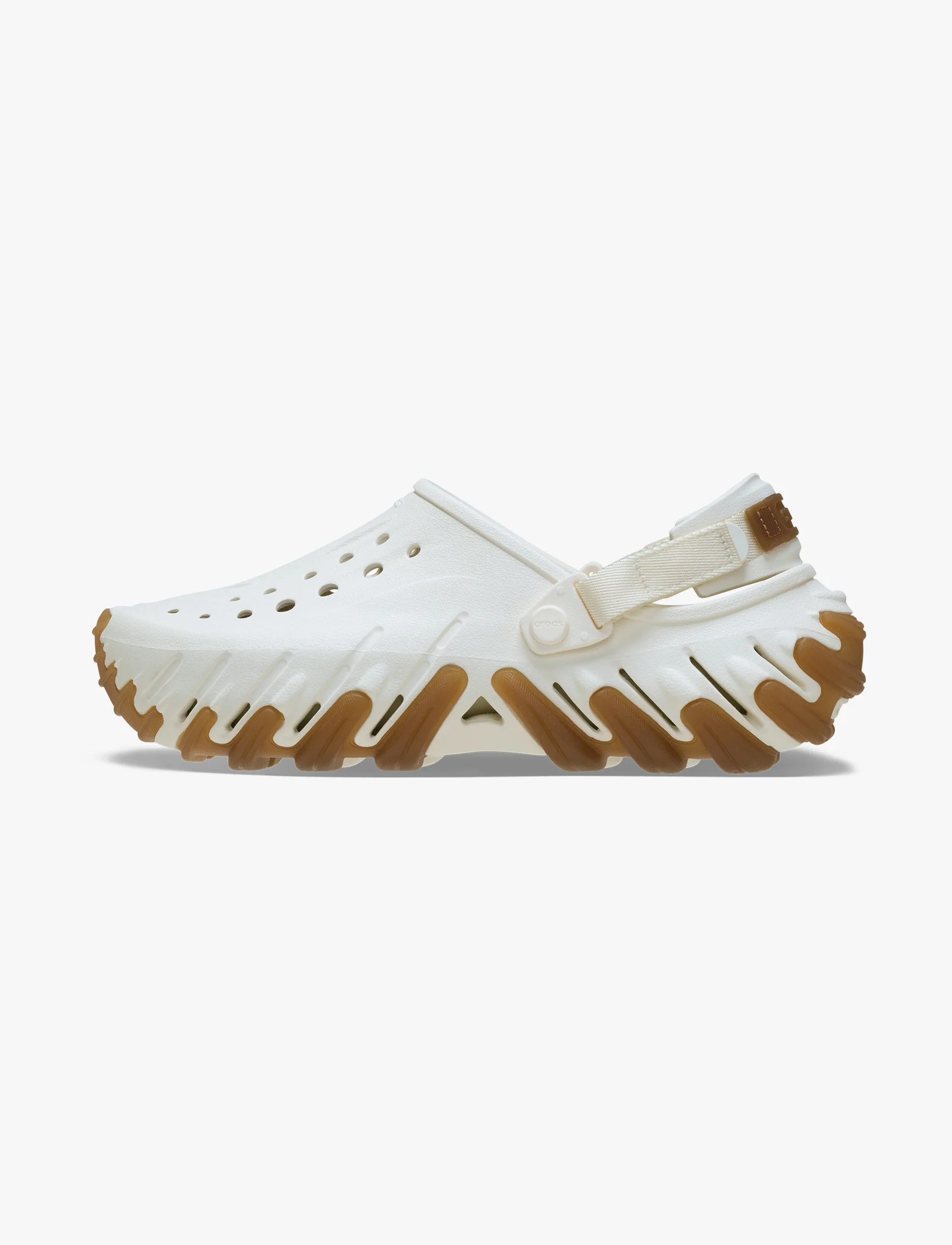 Crocs Echo Gum RO Clog - כפכפי אקו קלוג בצבע לבן גיר - Image 6