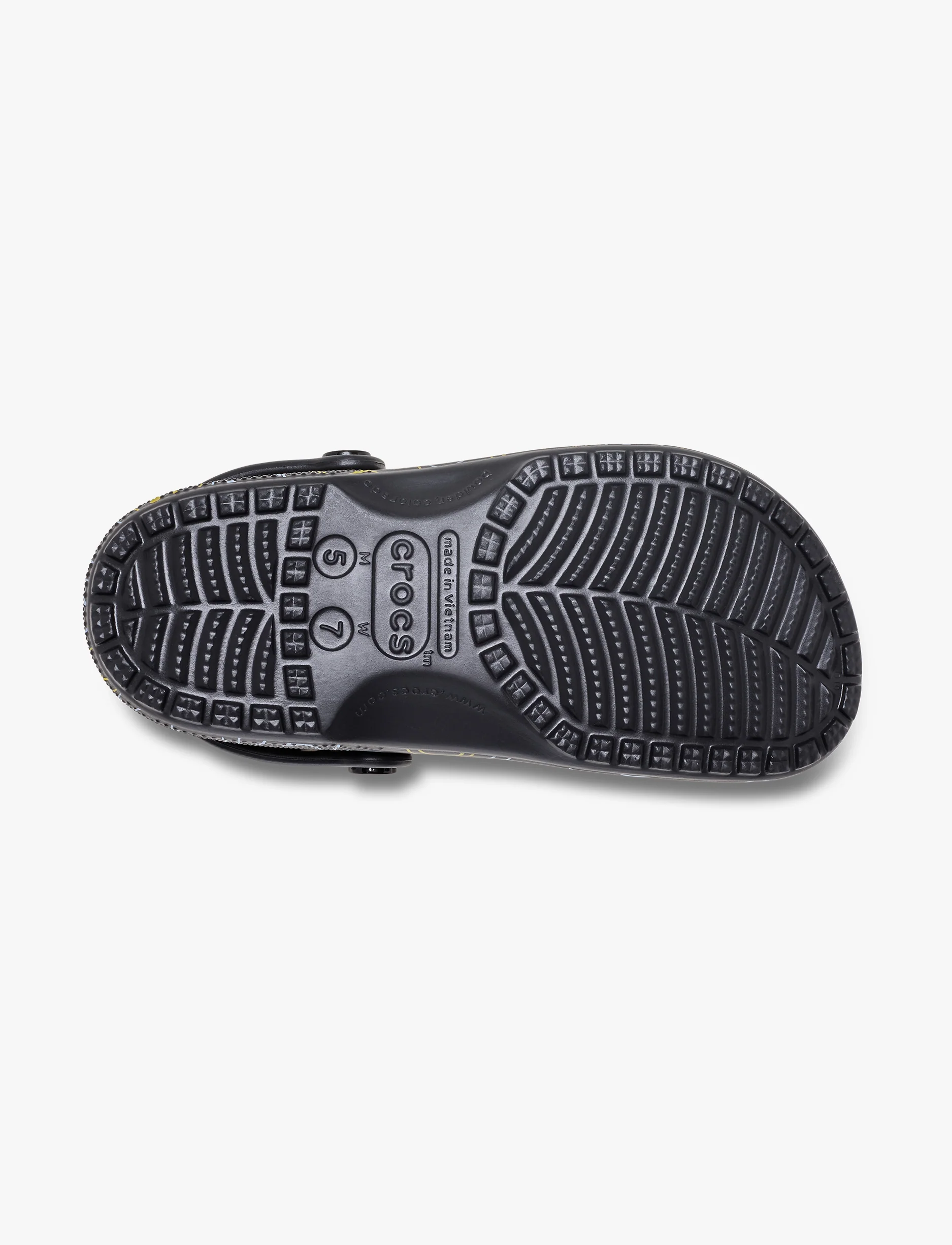 Crocs Smiley Classic Clog - כפכפי קלוג קרוקס סמיילי בצבע שחור/צהוב - Image 7
