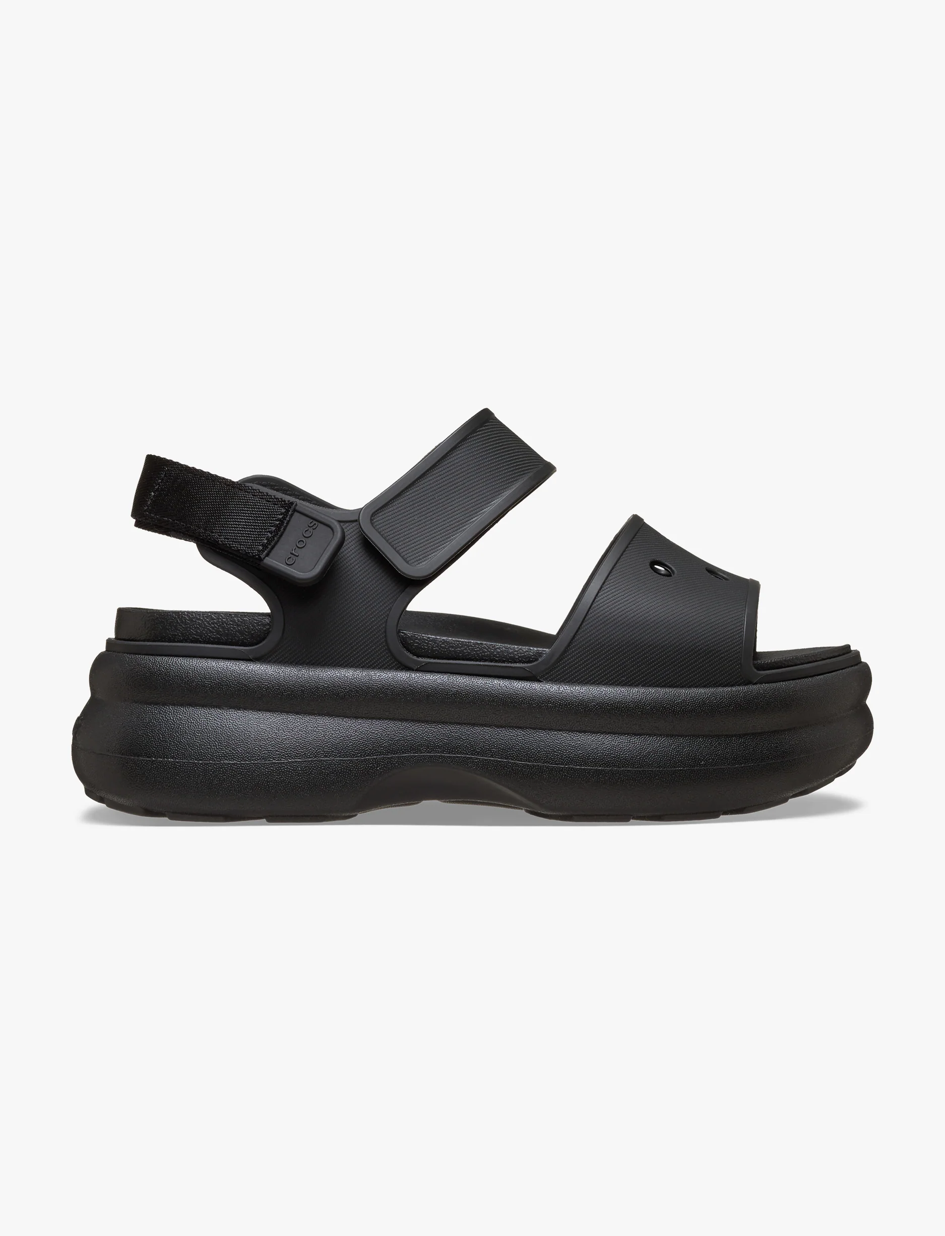 Crocs Soho Y Strap Sandal - סנדלי פלטפורמה סוהו קרוקס לנשים בצבע שחור - Image 2