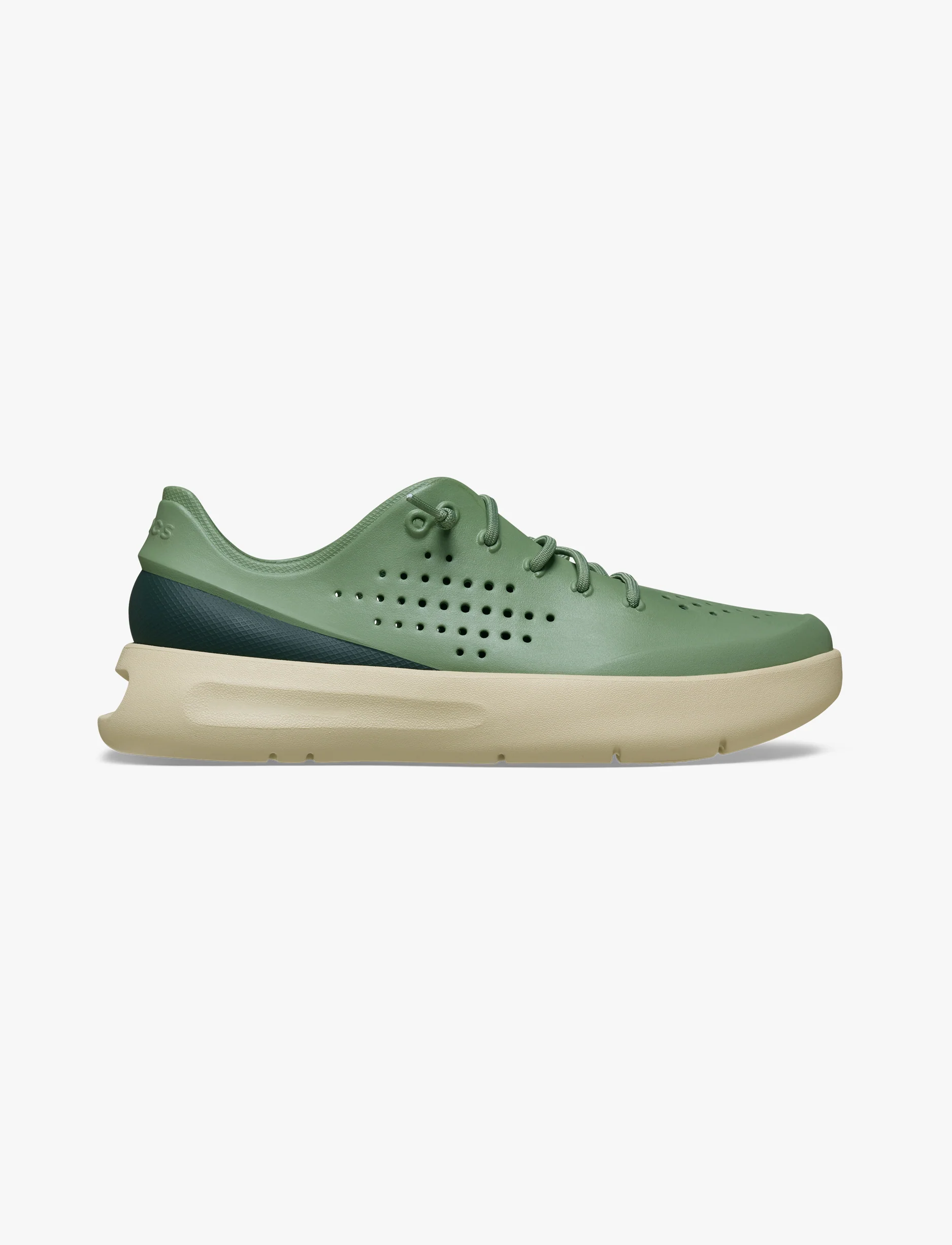 Crocs Men’s InMotion Heel Block Pacer - נעלי סניקרס קרוקס לגברים בצבע ירוק אזוב - Image 2