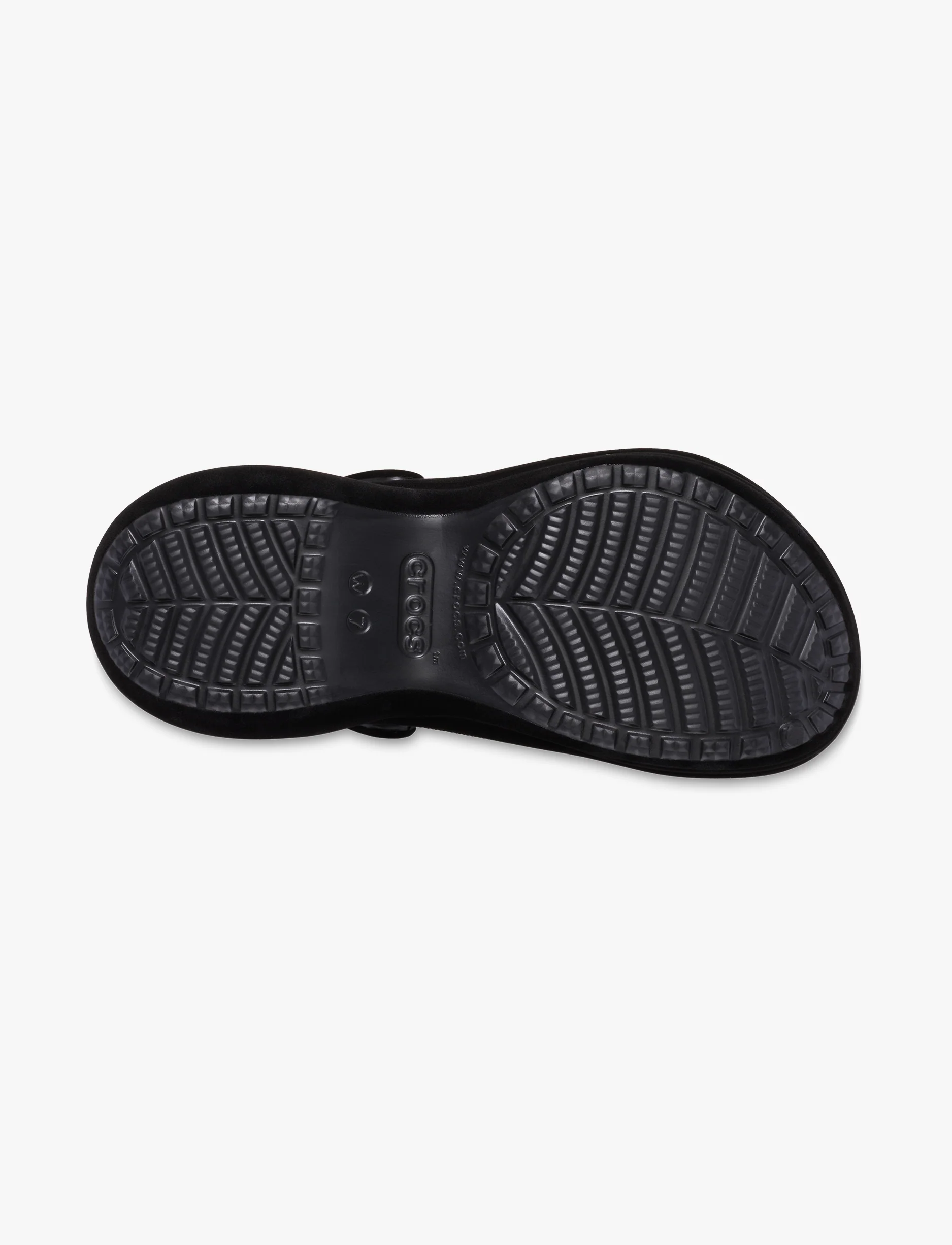 Crocs Bae Velvet Clog - כפכפי קרוקס קלוג פלטפורמה ביי קטיפה לנשים בצבע שחור - Image 7