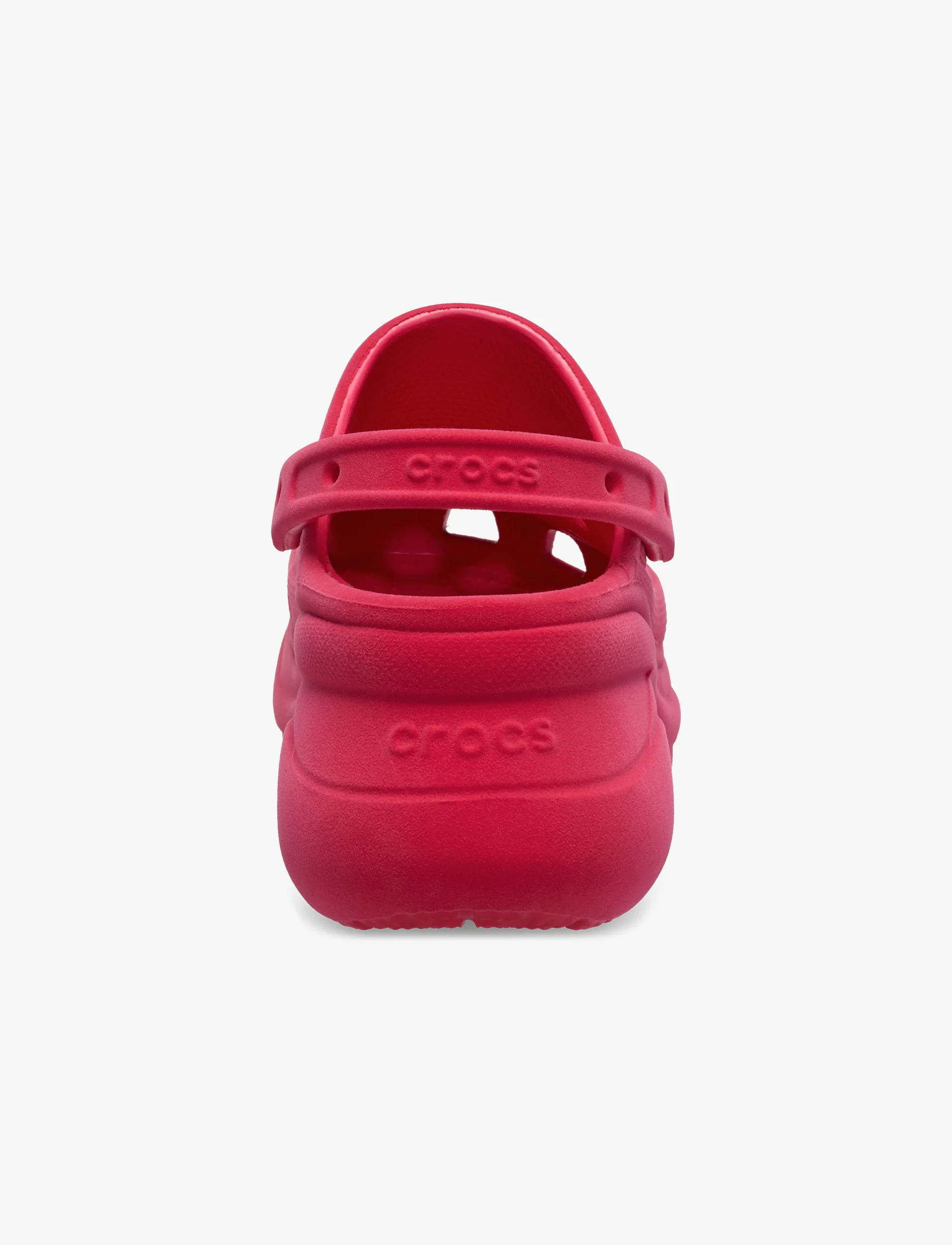 Crocs Bae Velvet Clog - כפכפי קרוקס קלוג פלטפורמה ביי קטיפה לנשים בצבע רסברי דיגיטל - Image 5