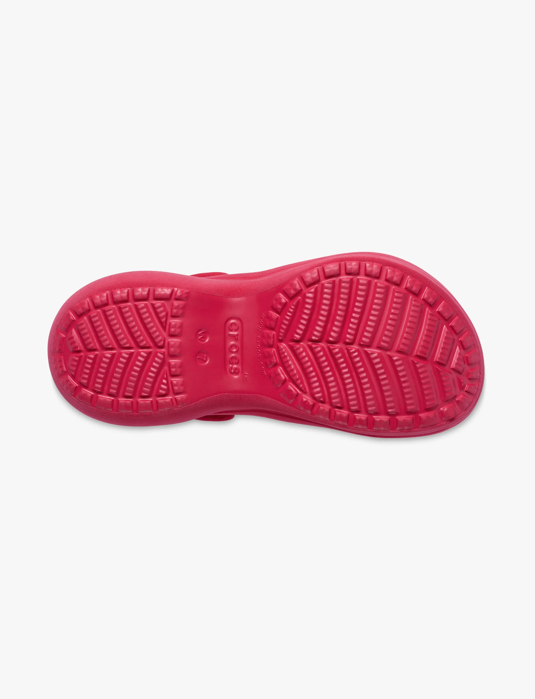 Crocs Bae Velvet Clog - כפכפי קרוקס קלוג פלטפורמה ביי קטיפה לנשים בצבע רסברי דיגיטל - Image 6