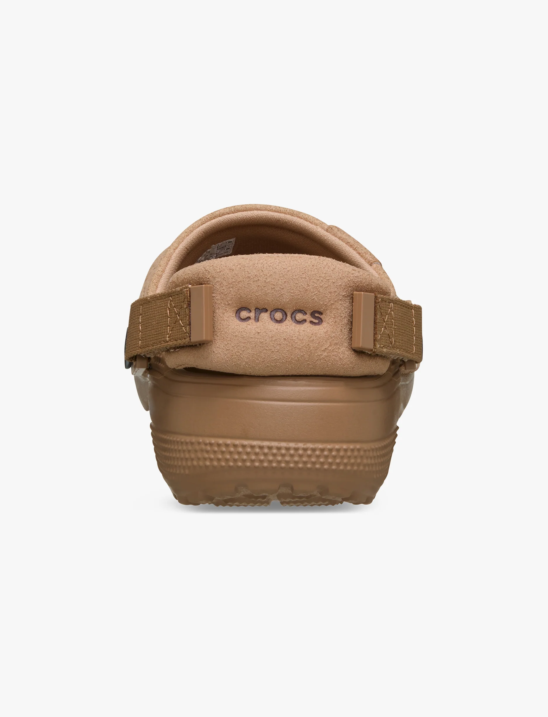 Crocs Classic Crafted Vegan Suede Clog - כפכפי קרוקס קלוג קראפטד בצבע שוקולד חלב - Image 6