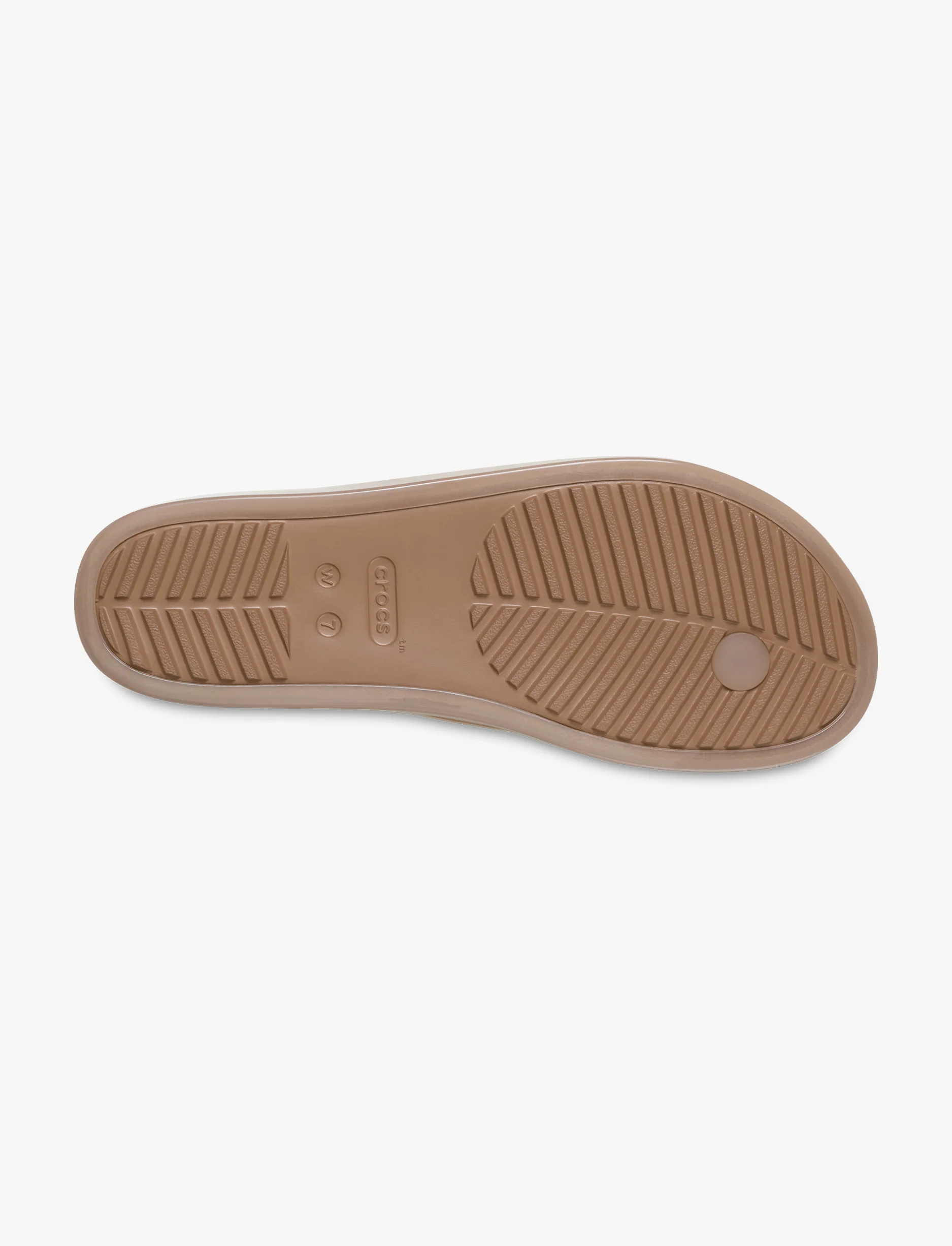 Crocs Miami Round Toe Jelly -  כפכפי אצבע מיאמי קרוקס לנשים בצבע שוקולד חלב ג'לי - Image 6