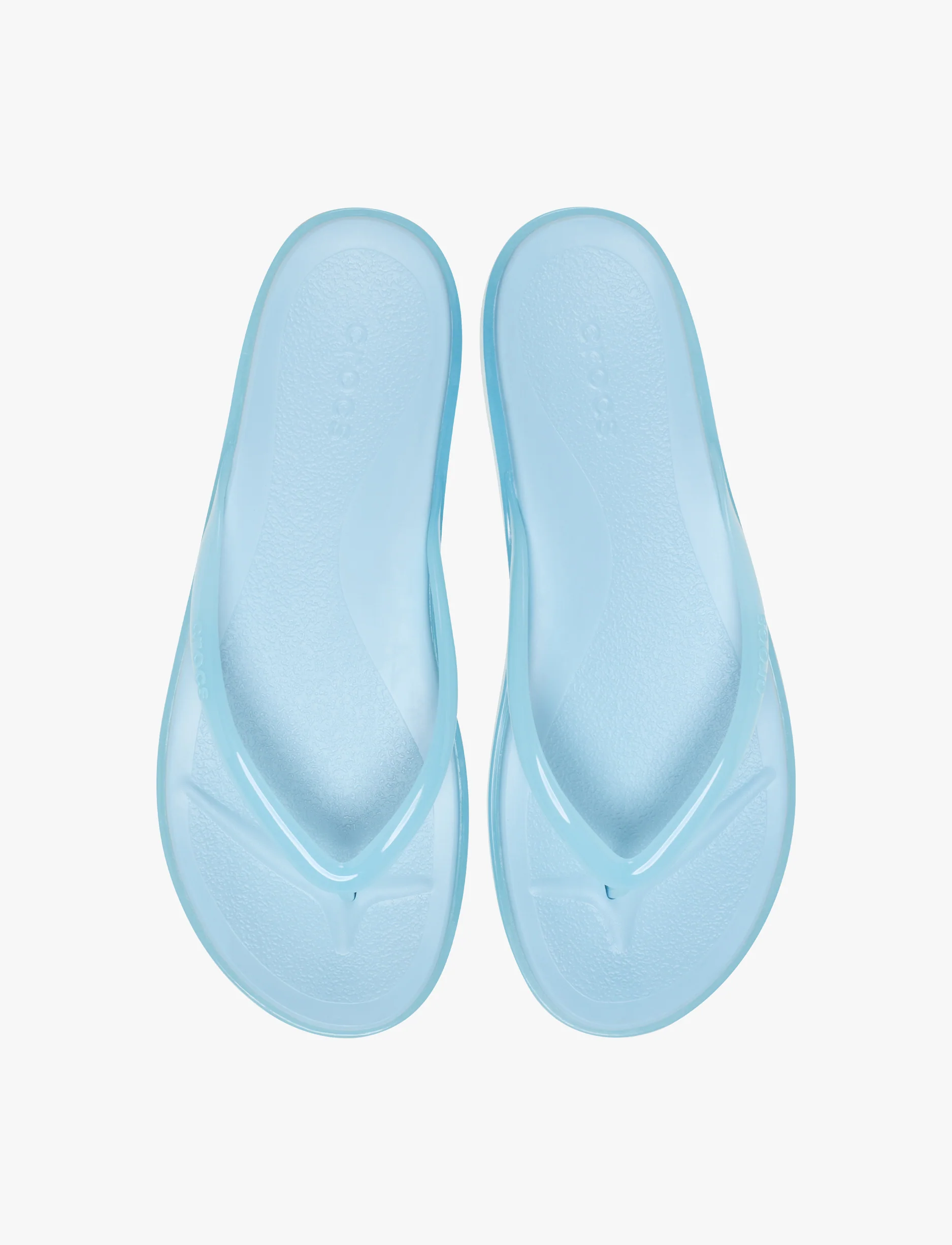 Crocs Miami Round Toe Jelly -  כפכפי אצבע מיאמי קרוקס לנשים בצבע כחול שמיים ג'לי - Image 3