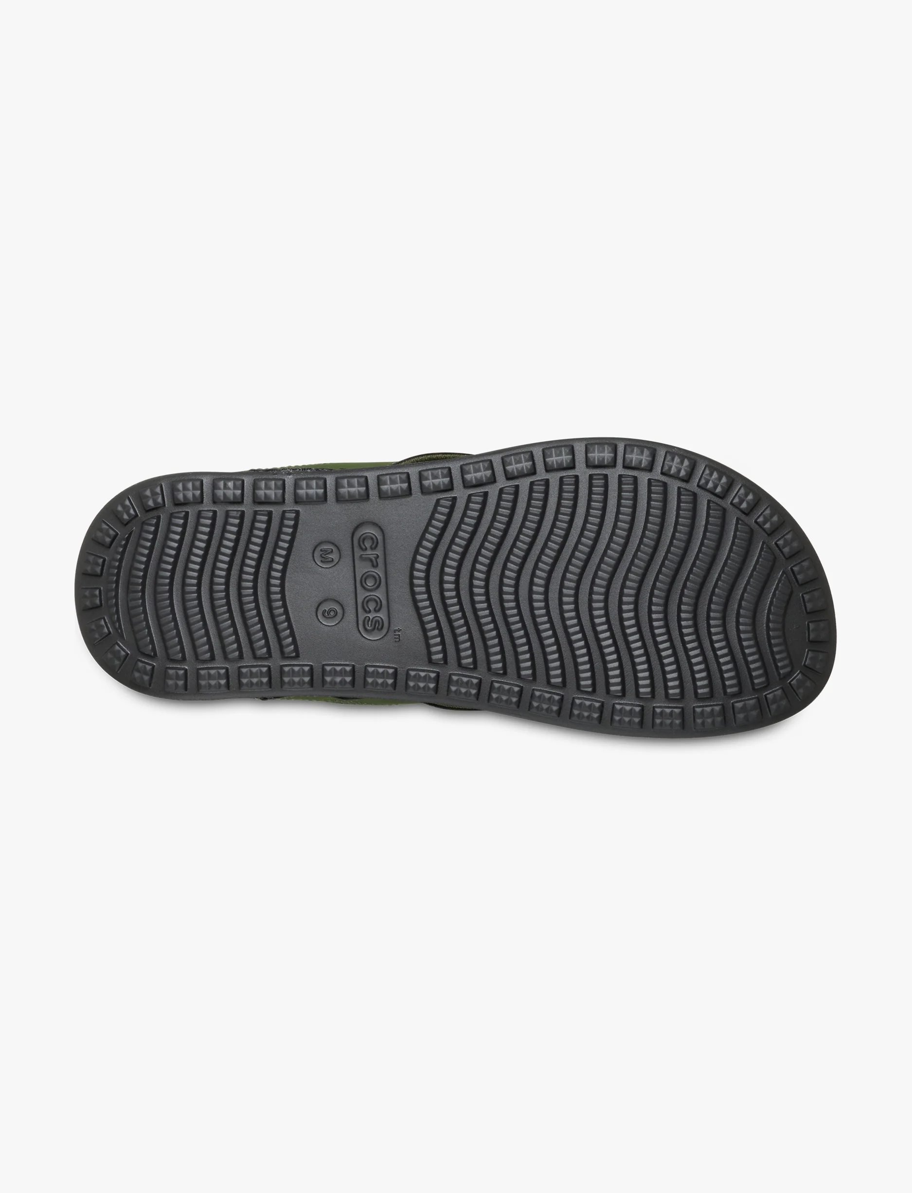 Crocs Yukon Surf LR Flip - כפכפי אצבע קרוקס לגברים בצבע ארמי ירוק / שחור - Image 7