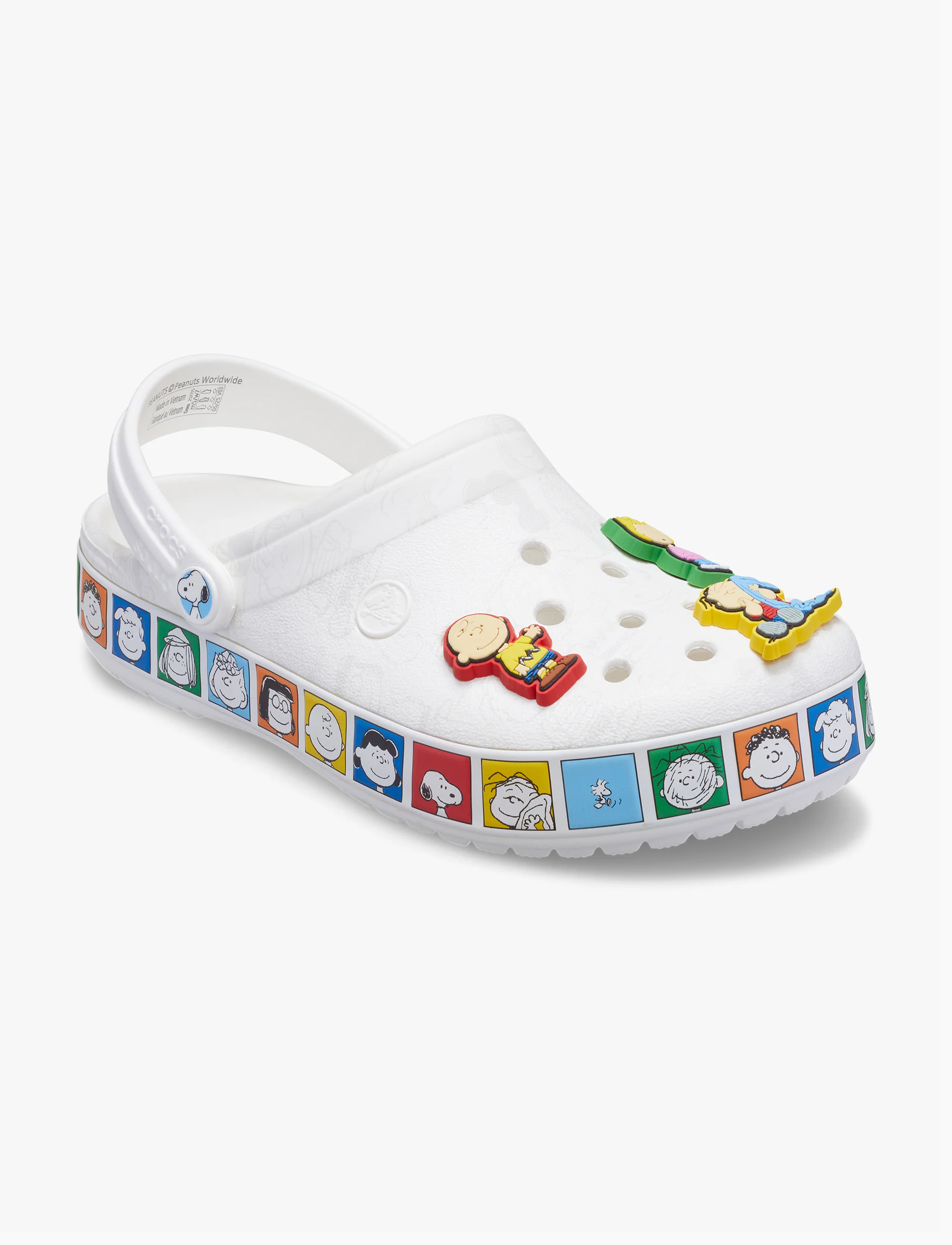 Crocs Peanuts Crocband Clog - כפכפי קלוג קרוקס פינטס בצבע לבן