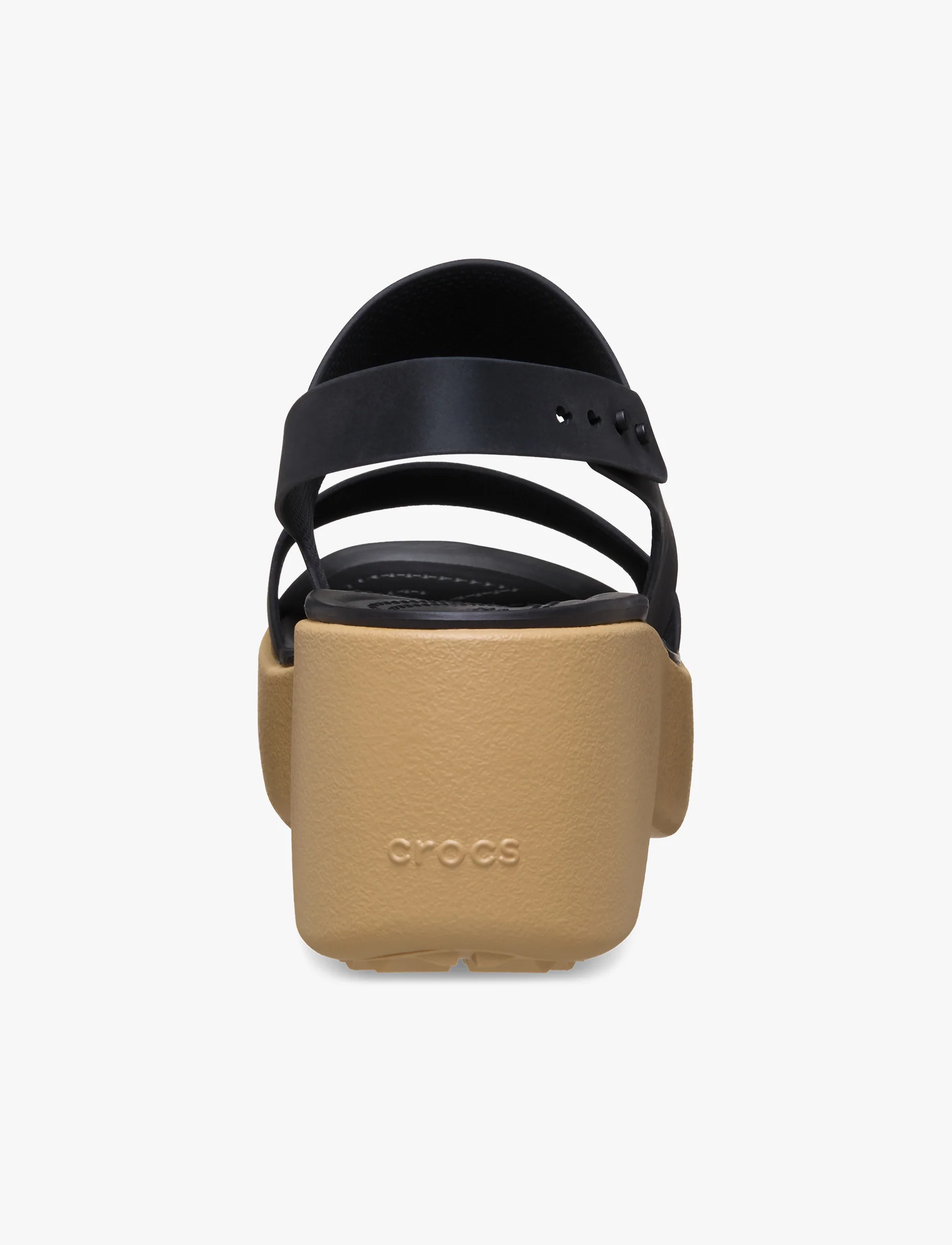Crocs Brooklyn Sky Sandal - סנדלי פלטפורמה קרוקס ברוקלין סקיי לנשים בצבע שחור/חום קשיו - Image 5