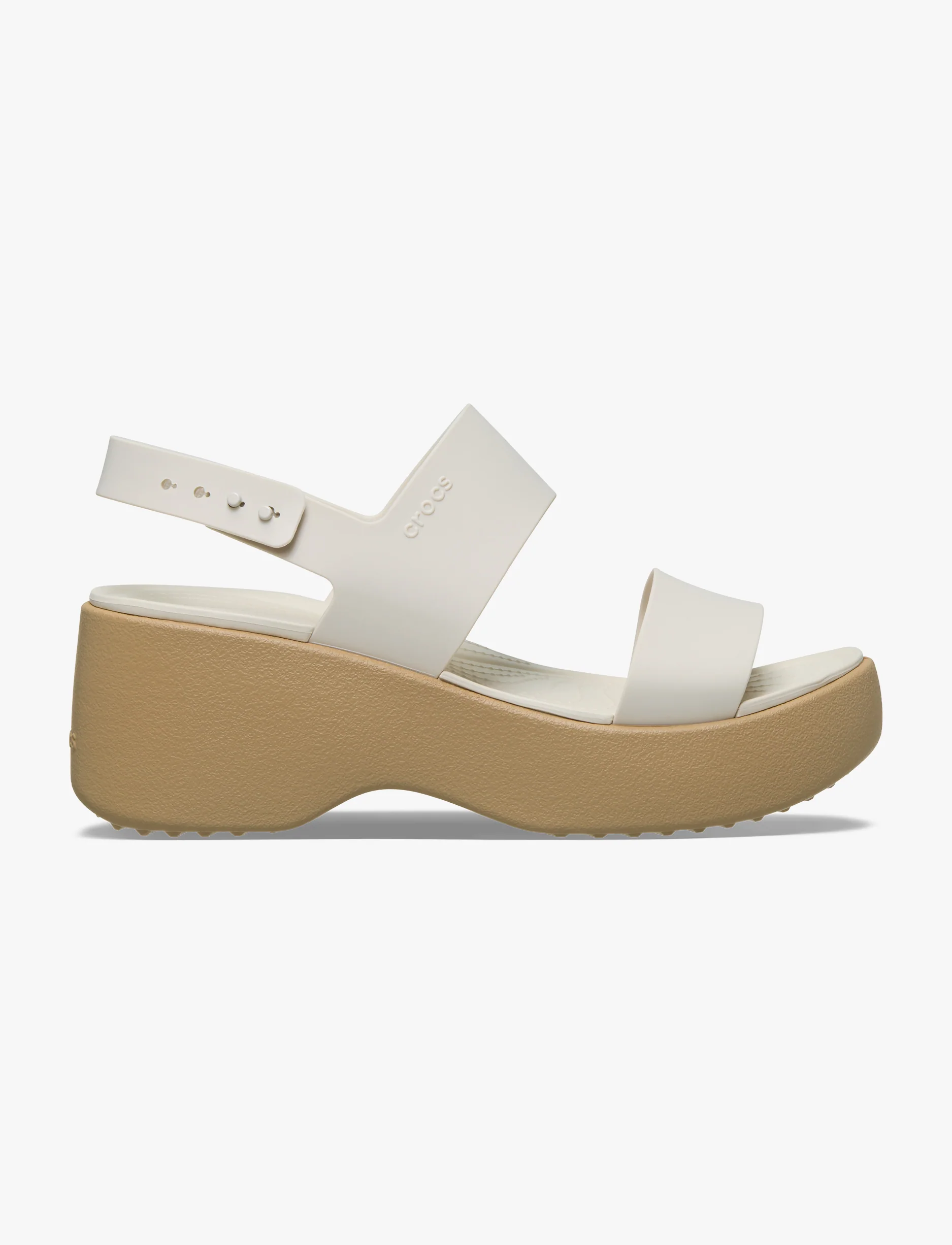 Crocs Brooklyn Sky Sandal - סנדלי פלטפורמה קרוקס ברוקלין סקיי לנשים בצבע פרפה/חום קשיו - Image 2