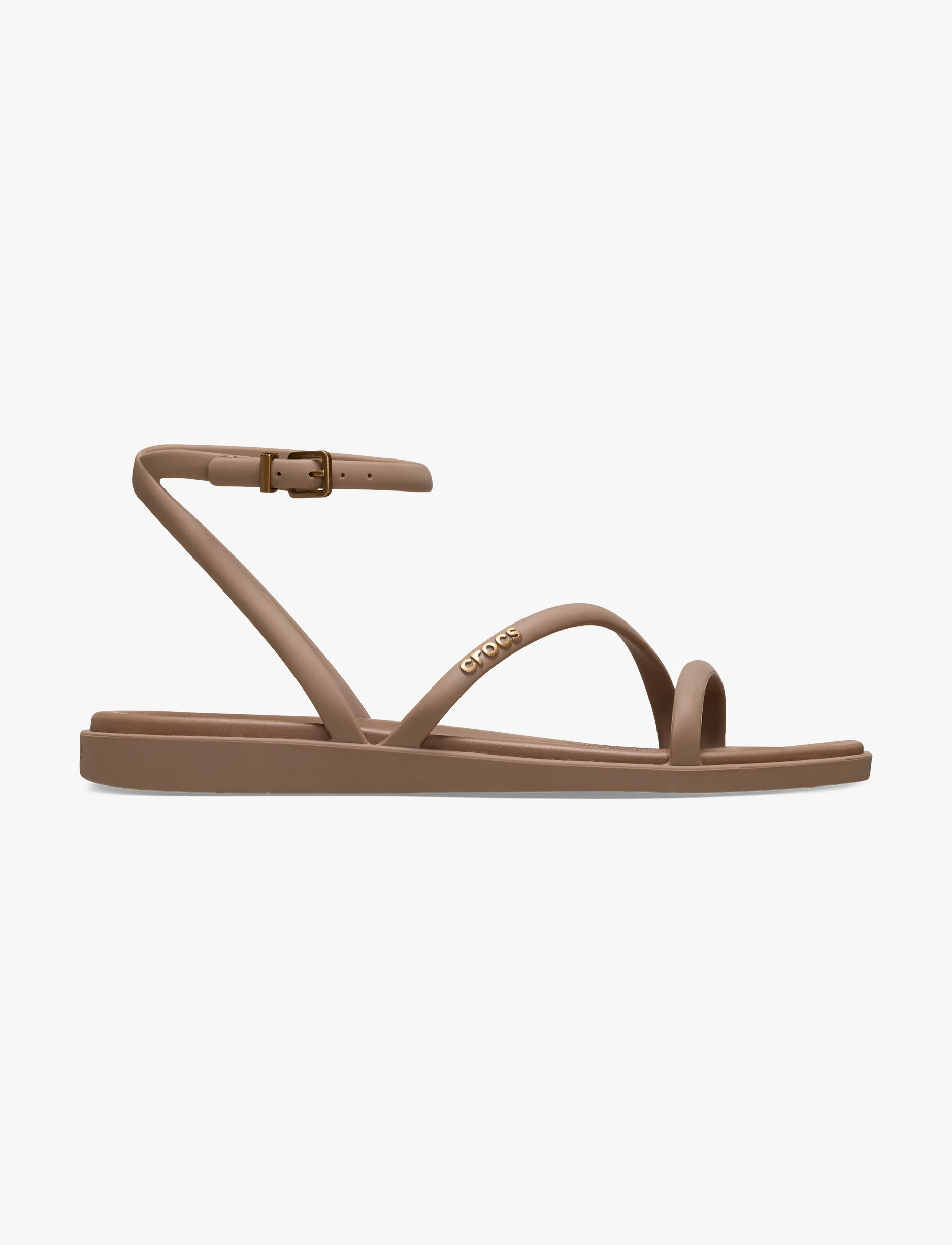 Crocs Miami Ankle Strap Sanda l -  סנדלי קרוקס מיאמי עם רצועת קרסול לנשים בצבע שוקולד חלב - Image 2
