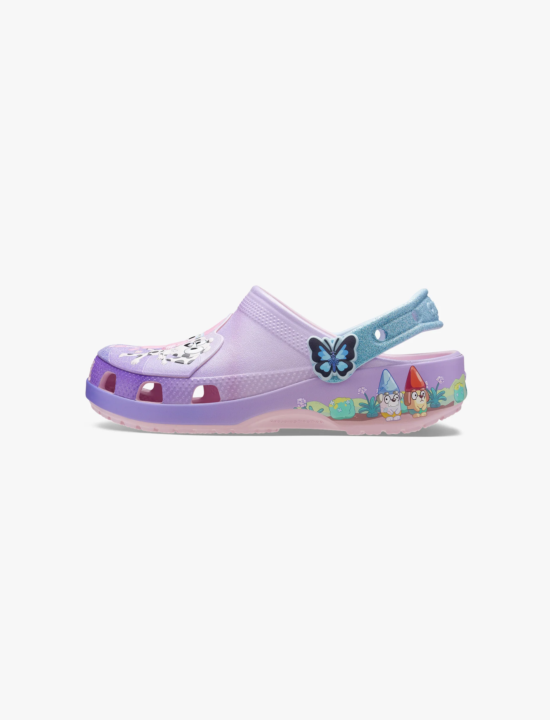 Toddler Bluey Friends Forever Classic Clog - כפכפי קרוקס בלואי חברים לנצח לילדים בצבע סגול - Image 5