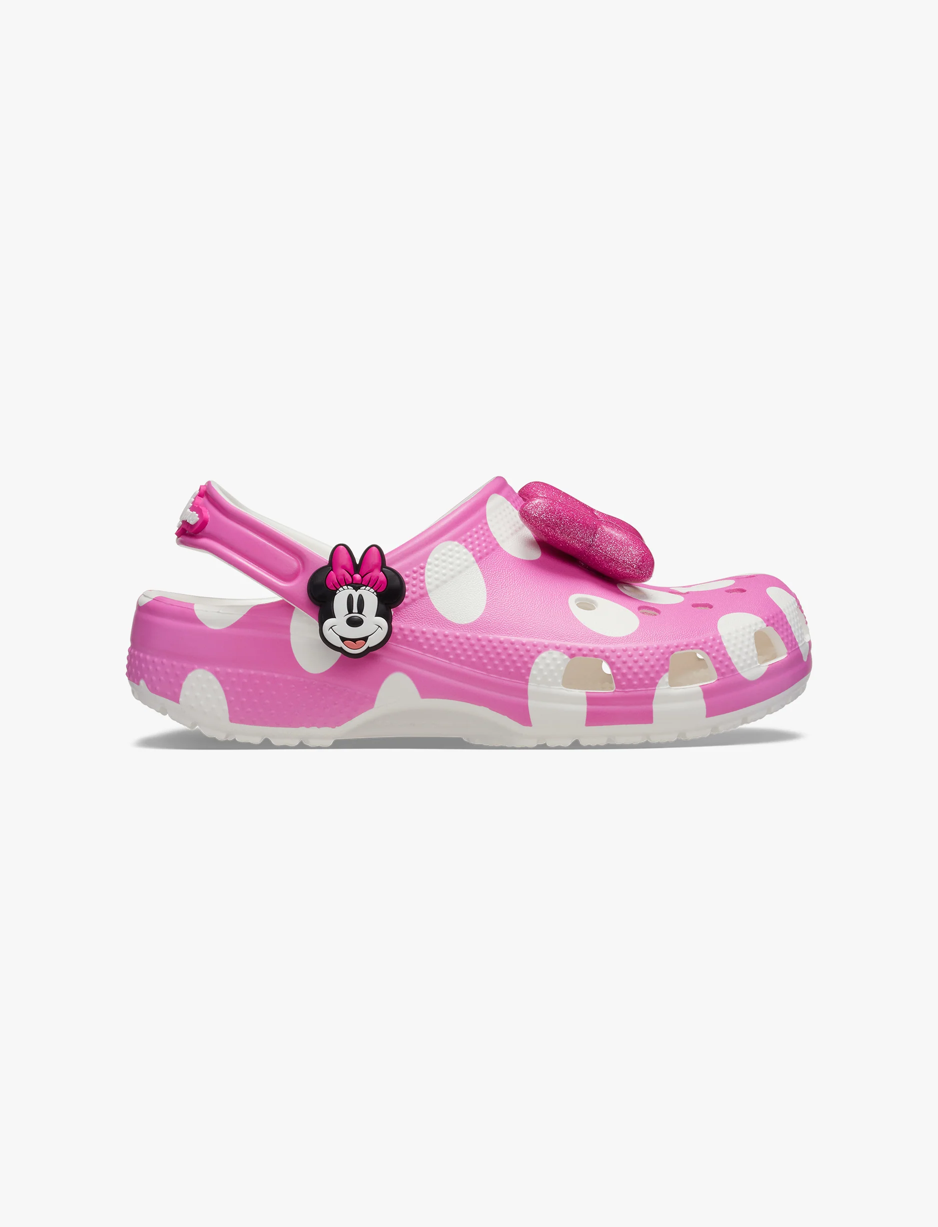 Crocs Toddlers’ Minnie Mouse Classic Clog - כפכפי קרוקס מיני מאוס לילדים מידות קטנות בצבע ורוד - Image 2
