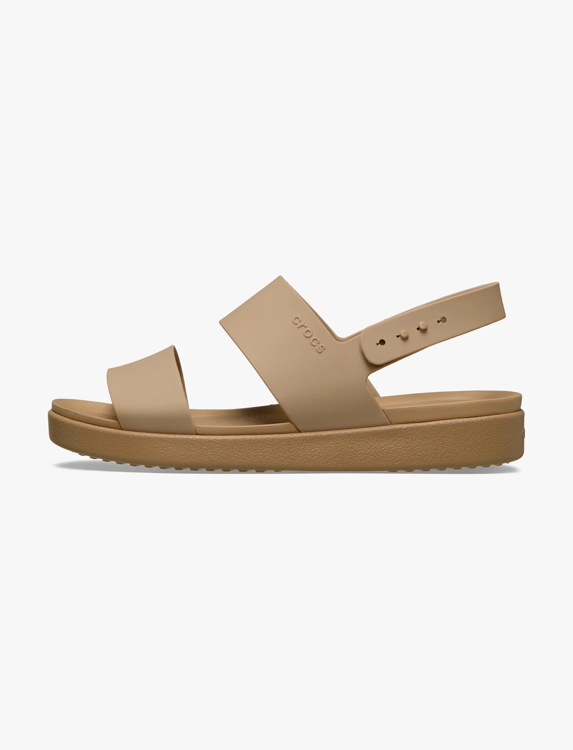 Crocs Brooklyn Backstrap Low Low - סנדלי קרוקס ברוקלין לנשים בצבע חום קשיו - Image 5