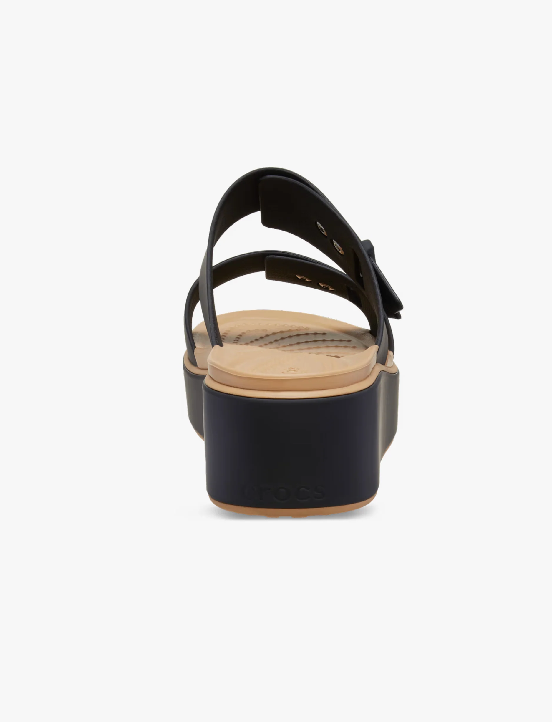 Crocs Brooklyn Buckle Matte Wrap LW - כפכפי פלטפורמה קרוקס ברוקלין לנשים בצבע שחור - Image 5
