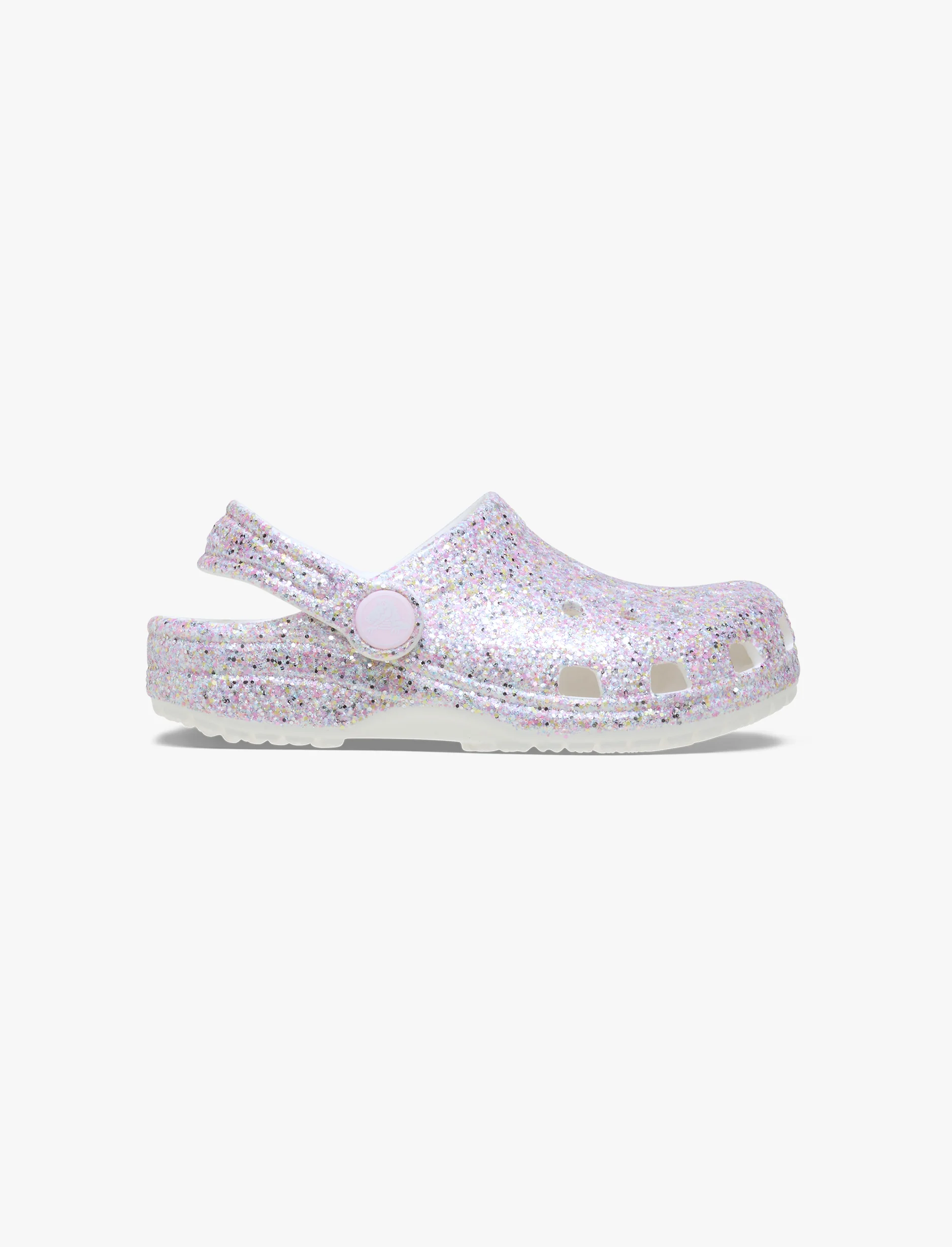 Crocs Classic Fantasy Glitter Clog T - כפכפי קרוקס קלוג נצנצים לילדים בצבע לבן - Image 2