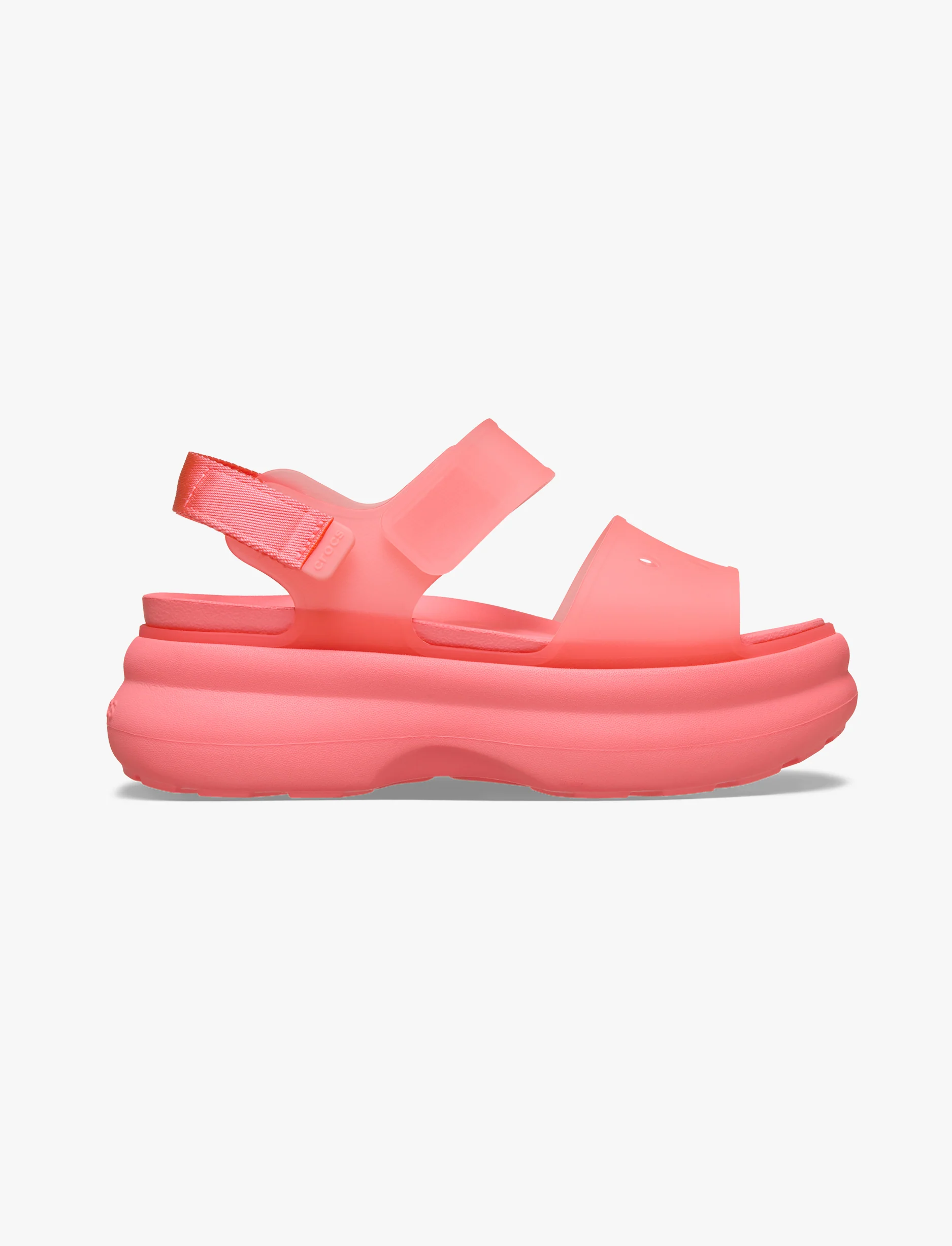 Crocs Soho Frosted Y Strap Sandal - סנדלי פלטפורמה קרוקס לנשים בצבע גויאבה - Image 2