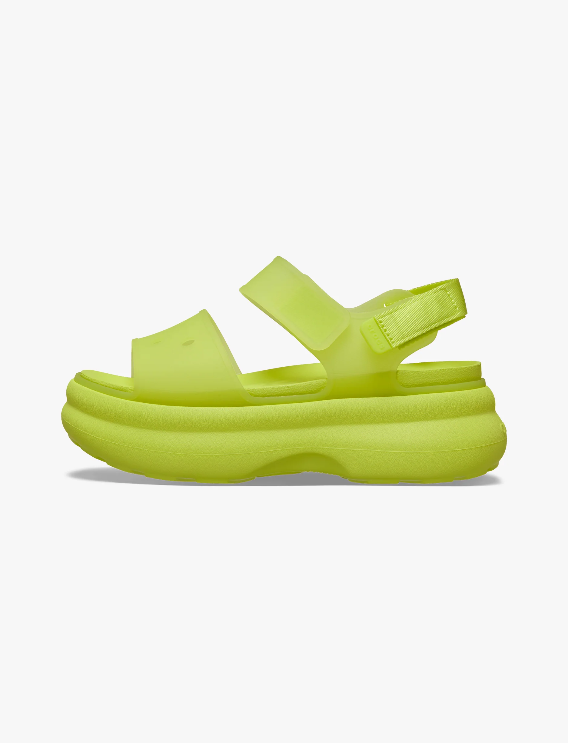 Crocs Soho Frosted Y Strap Sandal - סנדלי פלטפורמה קרוקס לנשים בצבע צהוב זרחני - Image 5