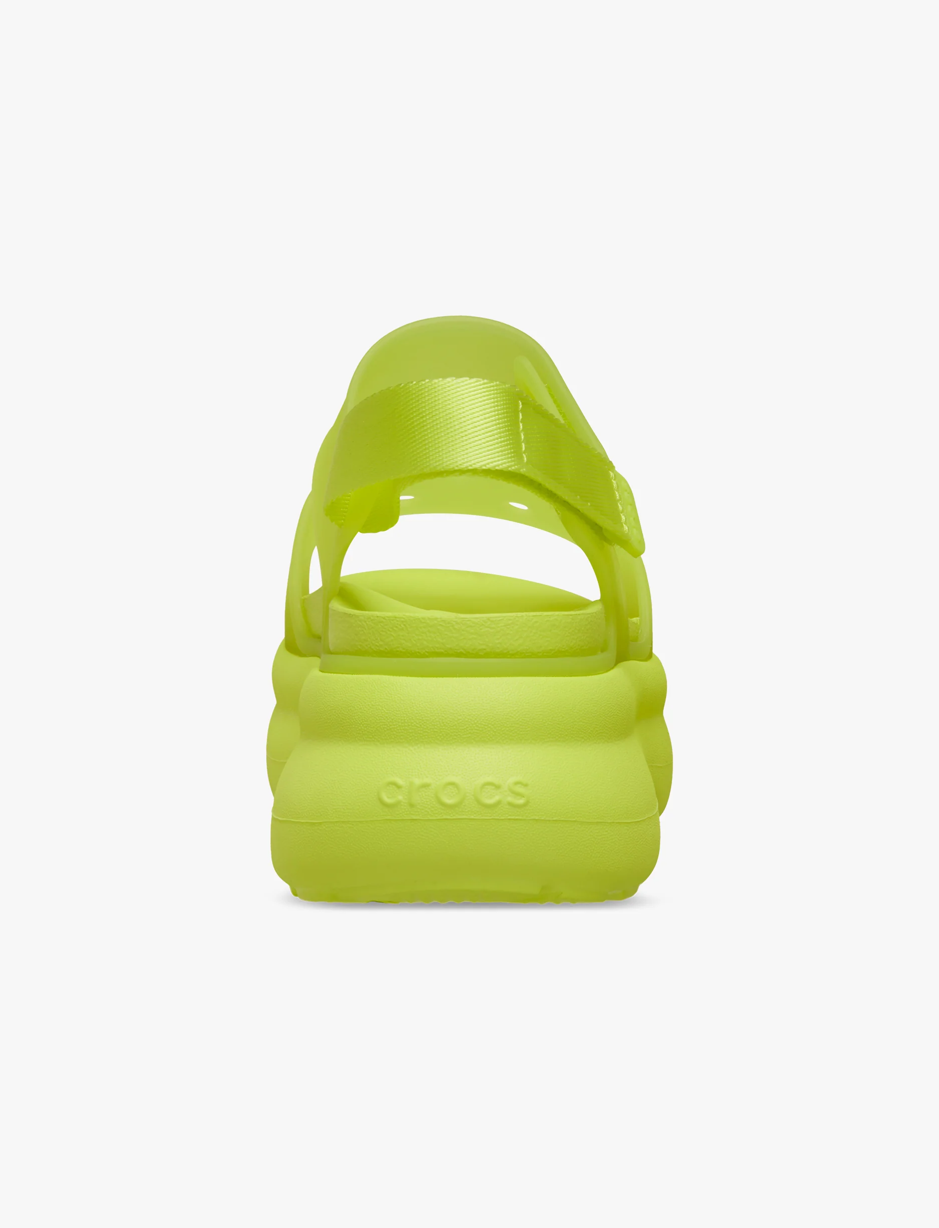 Crocs Soho Frosted Y Strap Sandal - סנדלי פלטפורמה קרוקס לנשים בצבע צהוב זרחני - Image 6