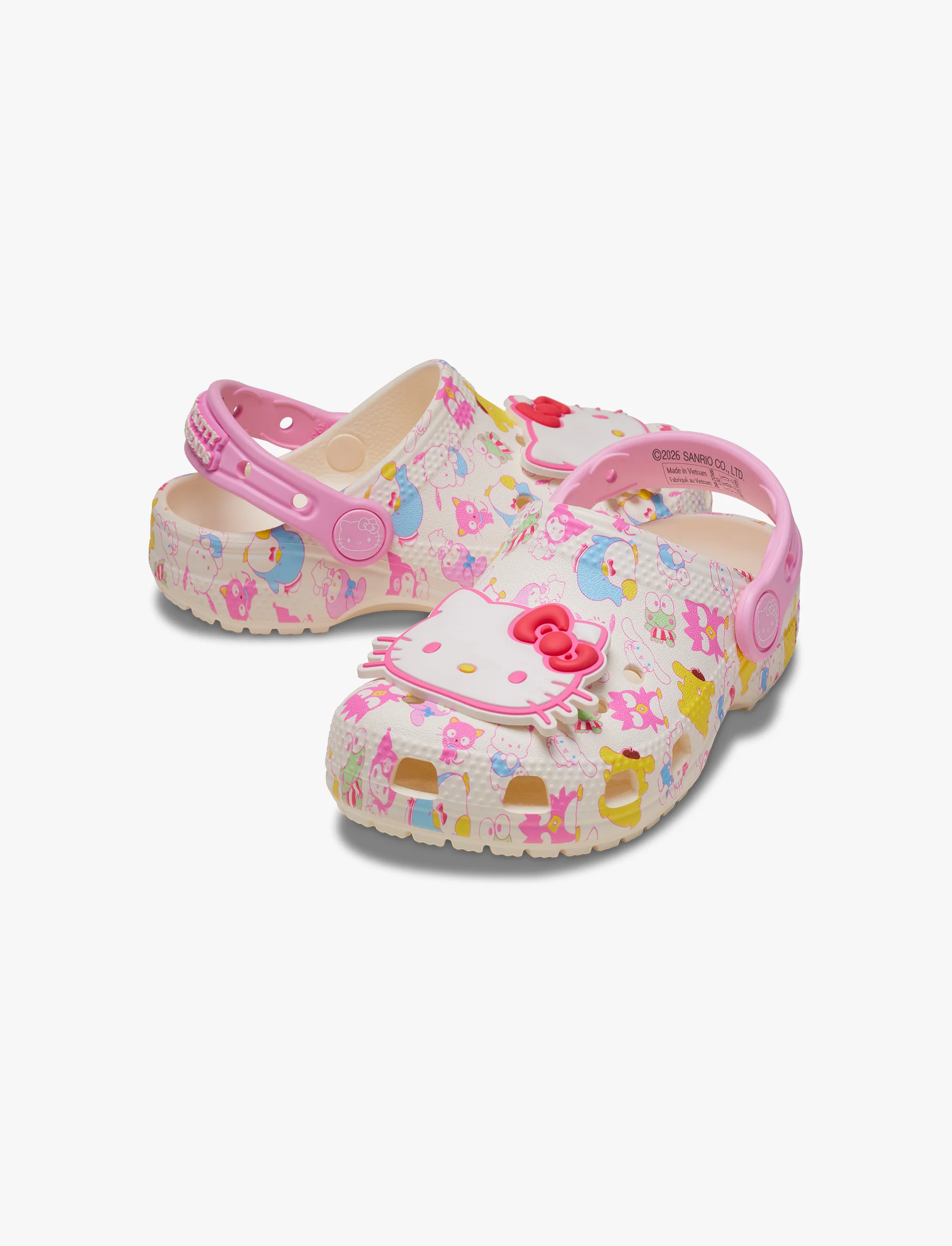 Crocs Hello Kitty and Friends Pastel Classic Clog T - כפכפי קרוקס קלוג לילדים הלו קיטי וחברים בצבע ורוד מידות קטנות - Image 3