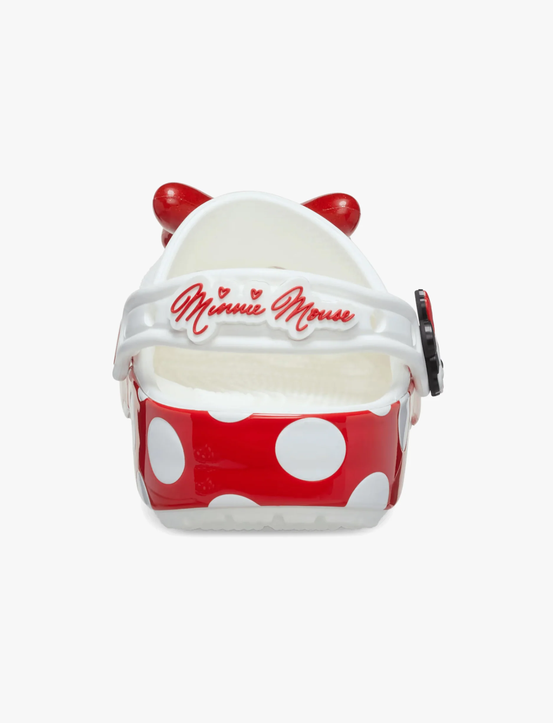 Crocs Minnie Mouse Classic Clog - כפכפי קרוקס מיני מאוס לנשים בצבע לבן/אדום - Image 5