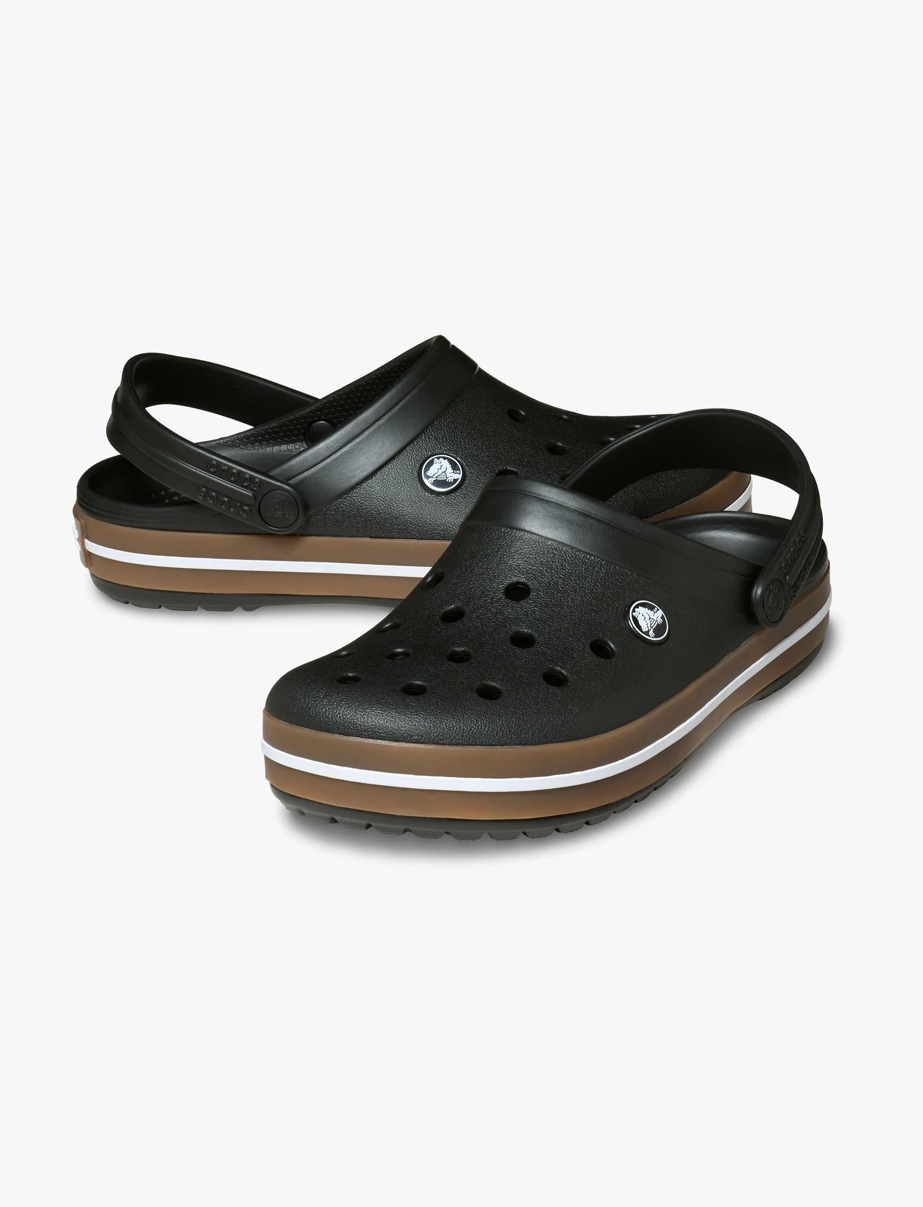 Crocs Crocband Gum Clog - כפכפי קלוג קרוקס קרוקבנד גאם בצבע שחור - Image 3