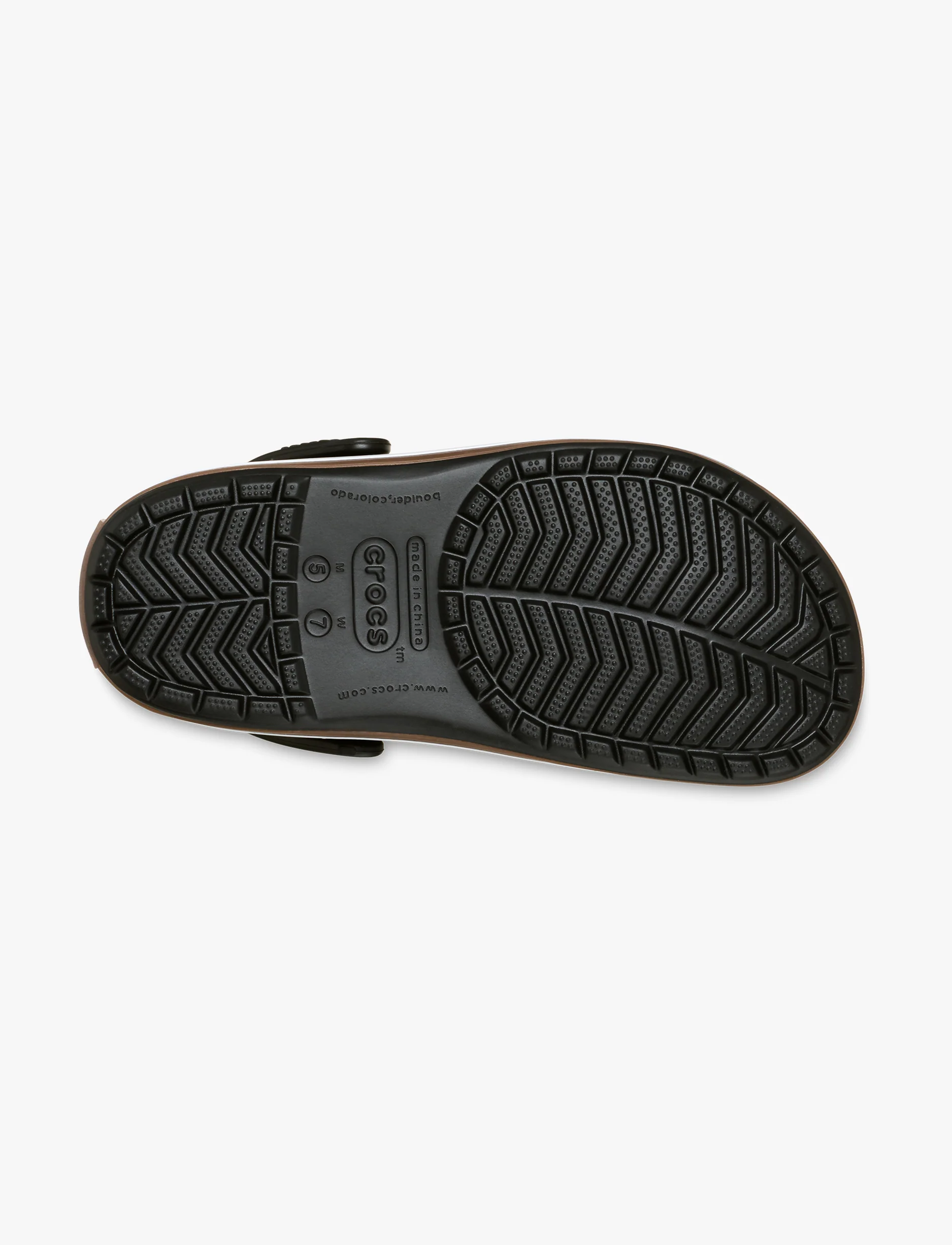 Crocs Crocband Gum Clog - כפכפי קלוג קרוקס קרוקבנד גאם בצבע שחור - Image 7
