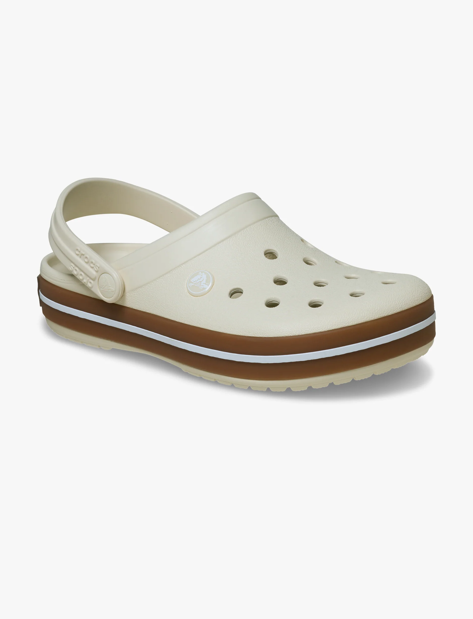 Crocs Crocband Gum Clog - כפכפי קלוג קרוקס קרוקבנד גאם בצבע לבן פסגה