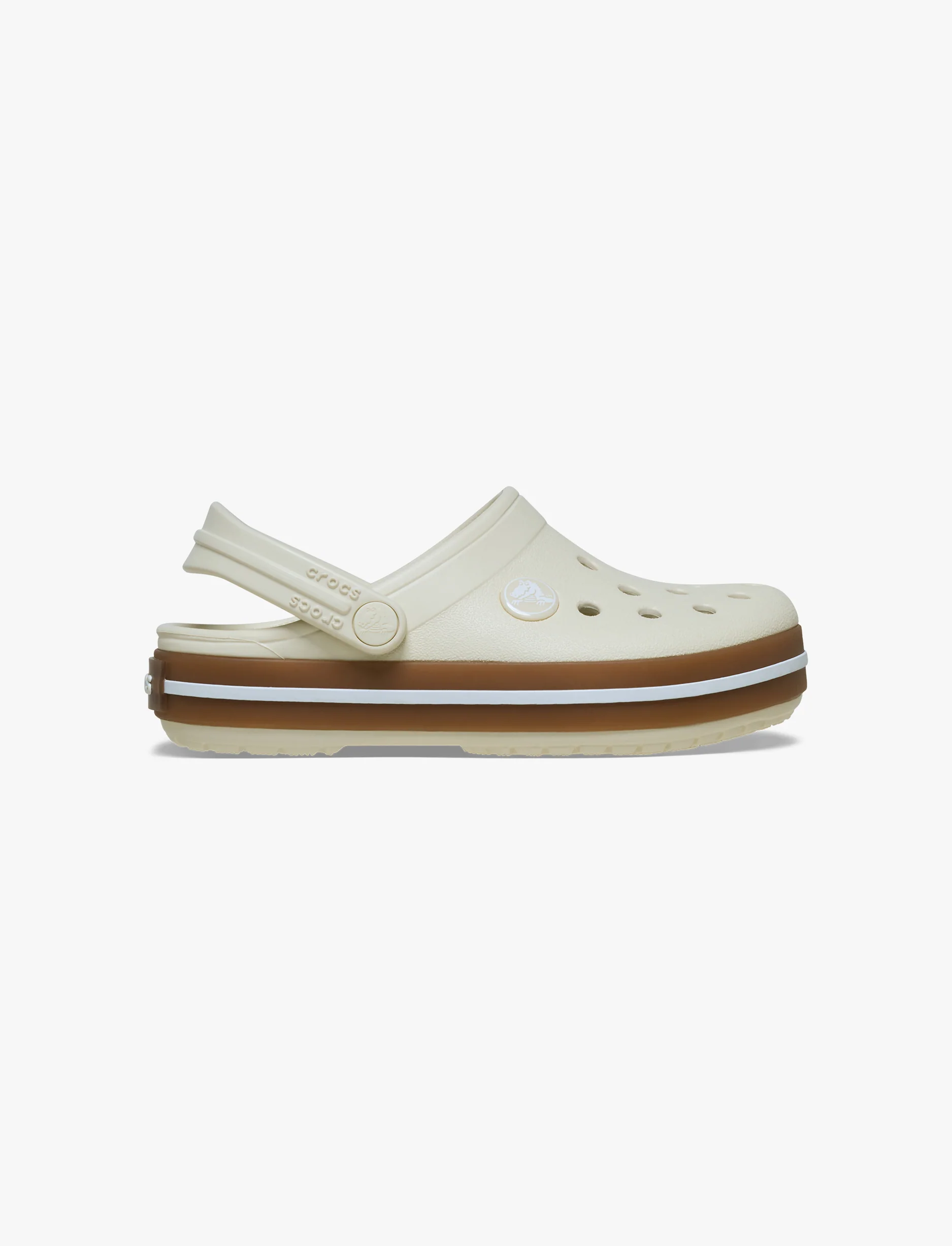 Crocs Crocband Gum Clog T - סנדלי קרוקבנד גאם לקטנטנים בצבע לבן פסגה - Image 2