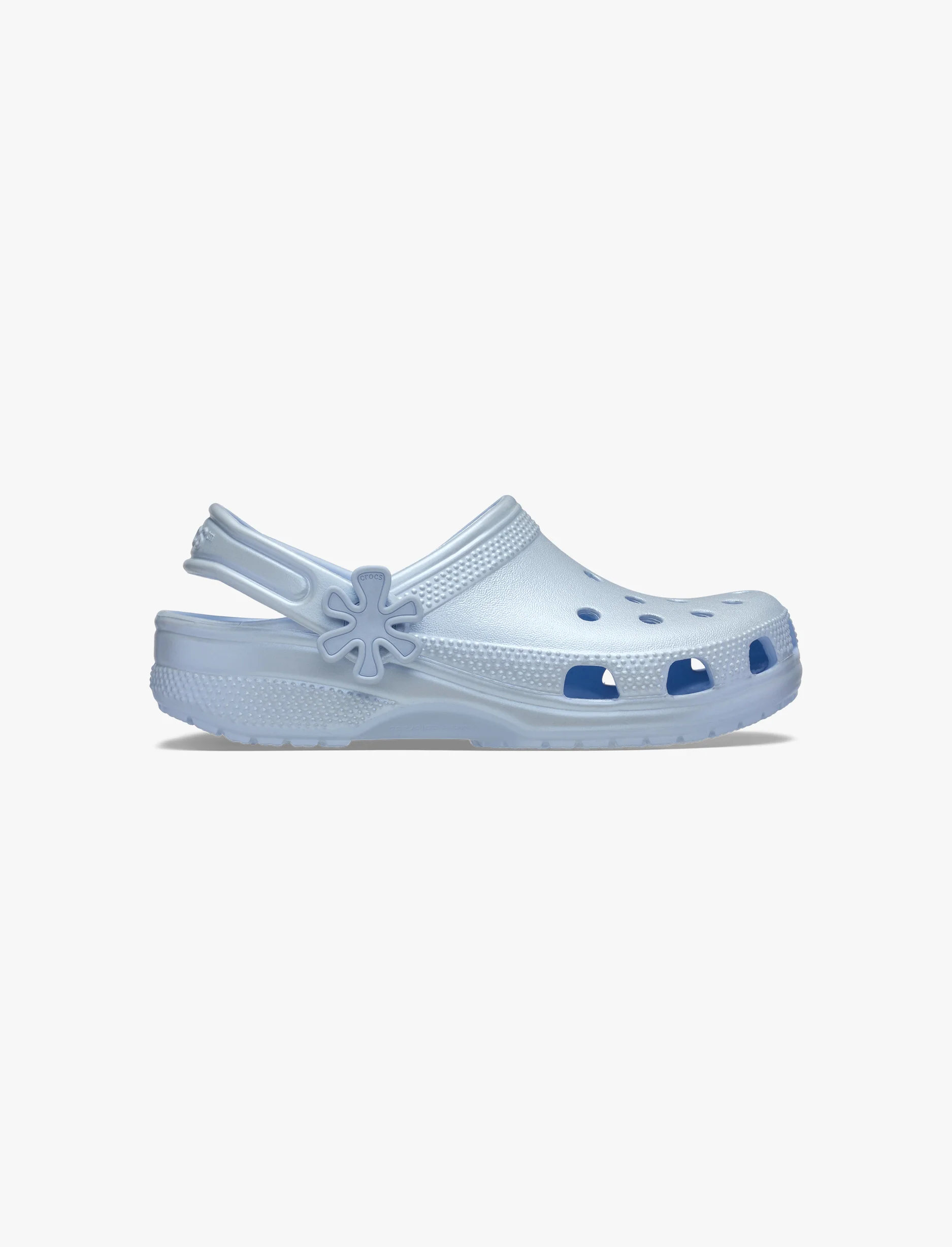 Crocs Kids' Classic Pearl Shine Clog - כפכפי קרוקס פנינה לילדים בצבע כחול פרוסט - Image 2