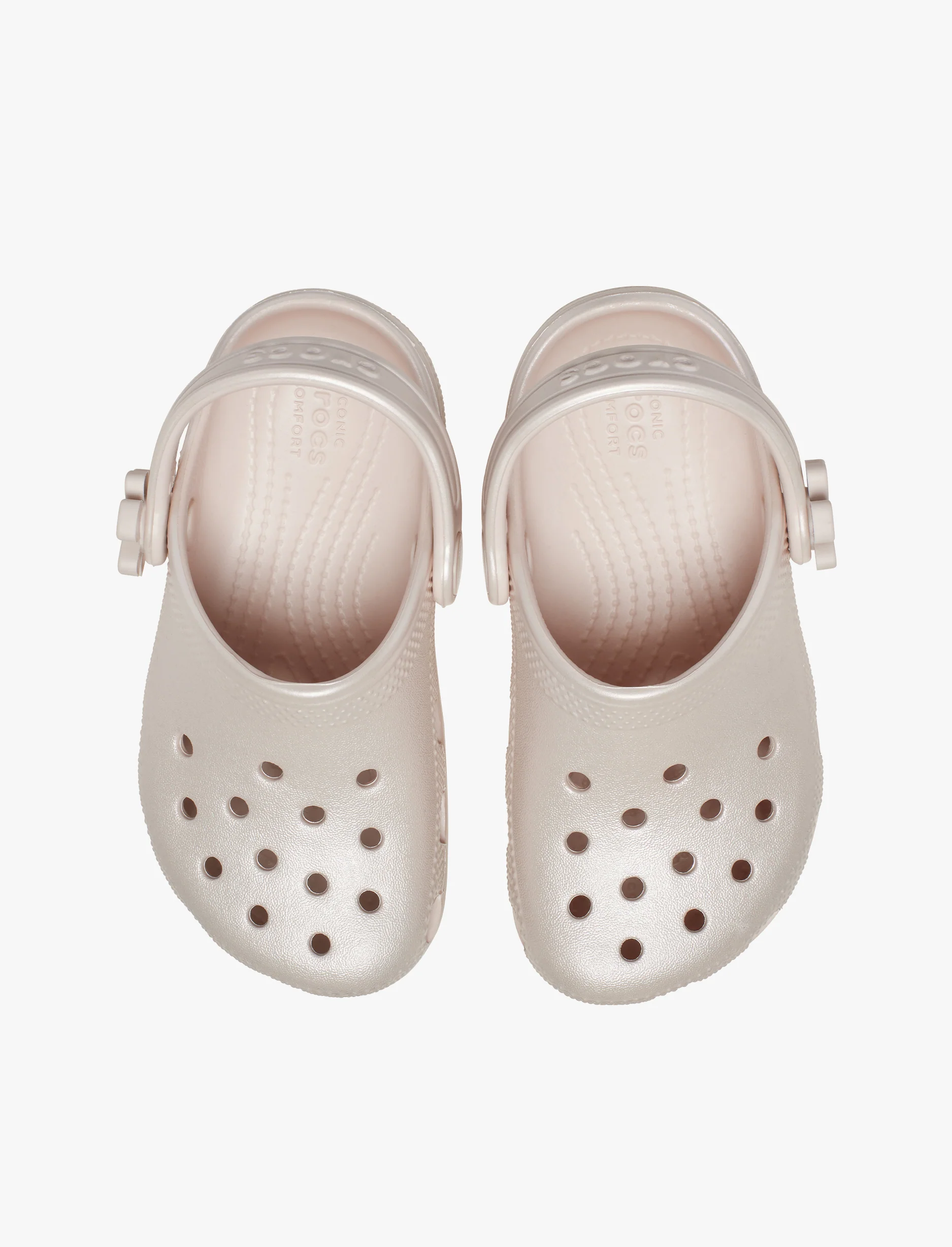 Crocs Toddler Classic Pearl Shine Clog - כפכפי קרוקס פנינה לילדים מידות קטנות בצבע קוורץ - Image 4