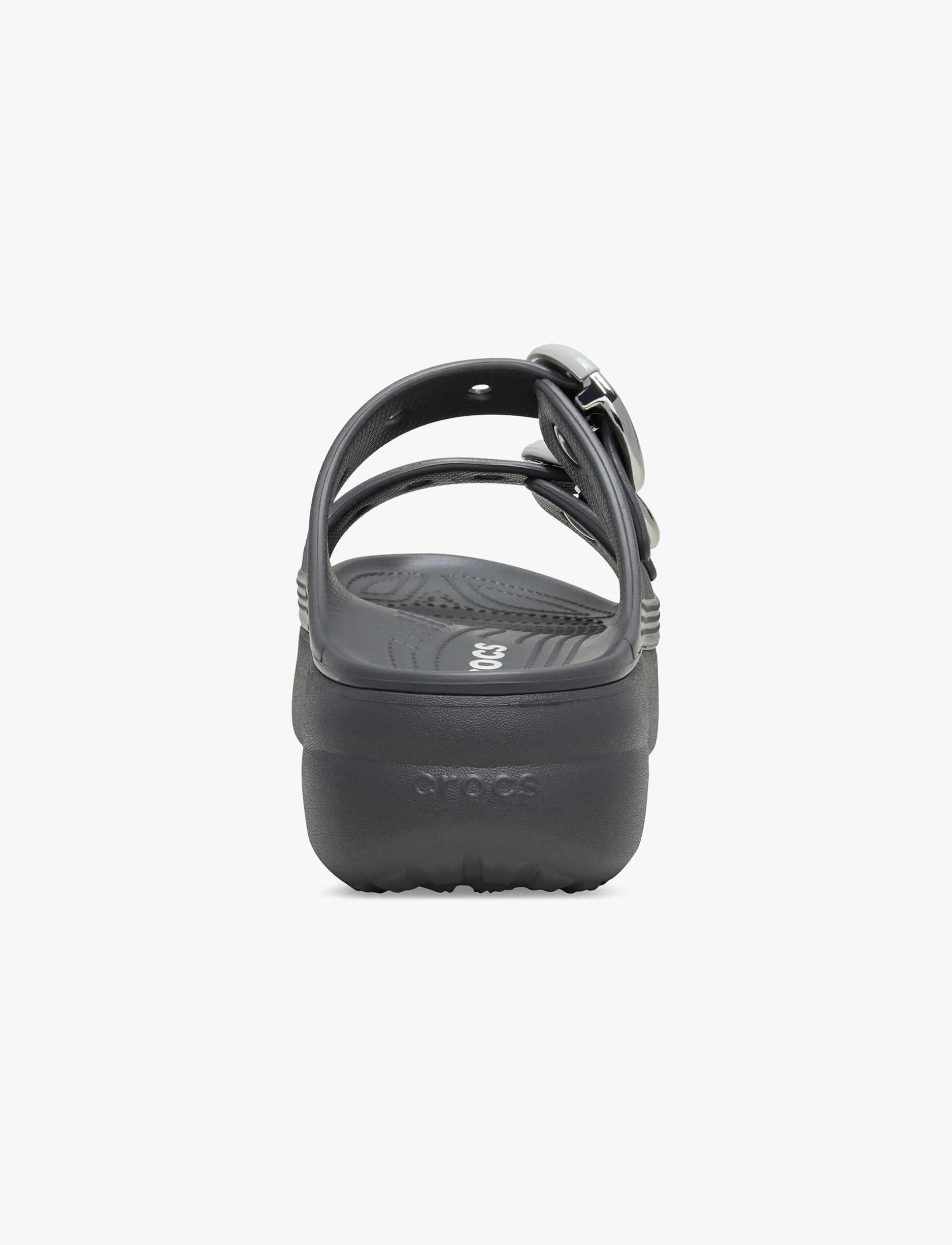 Crocs Saturday Platform Dipped Buckle Sandal - סנדלי פלטפורמה קרוקס לנשים בצבע אפור קרבון - Image 5