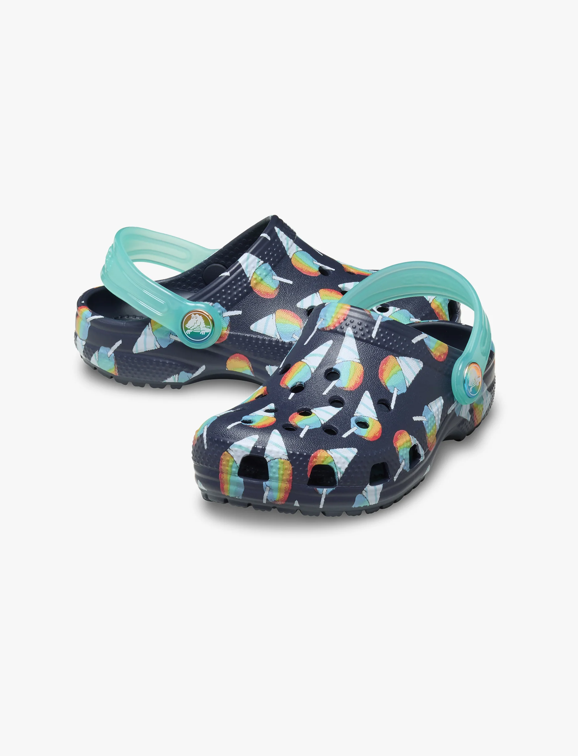 Classic Snow Cone Clog T - כפכפי קלוג קרוקס לילדים מידות קטנות בצבע נייבי - Image 3
