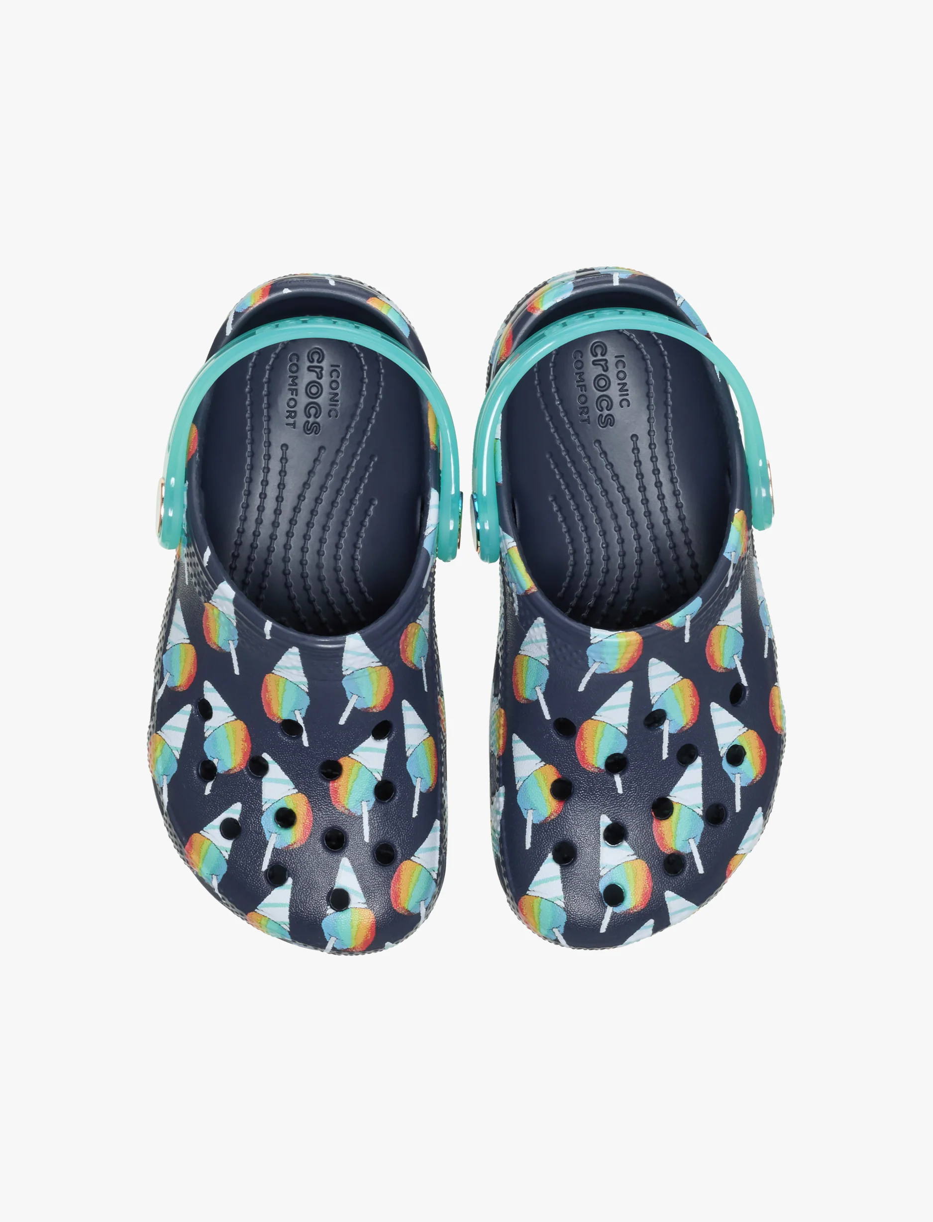 Classic Snow Cone Clog T - כפכפי קלוג קרוקס לילדים מידות קטנות בצבע נייבי - Image 4