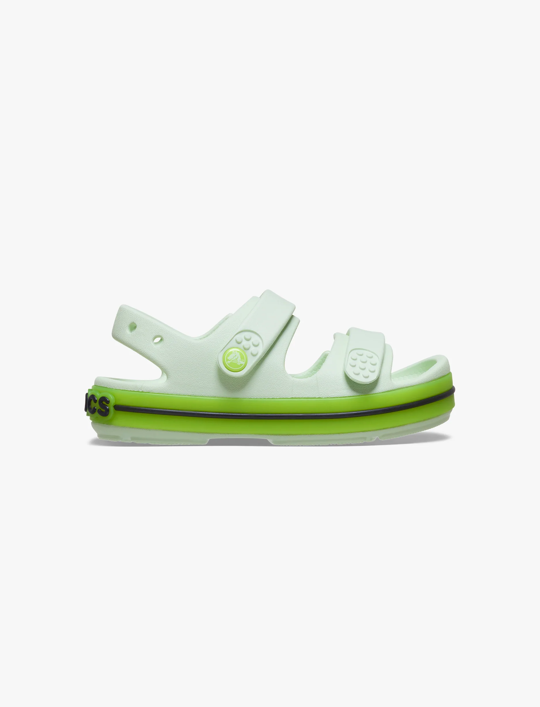 Crocs Crocband Cruiser Neon Band Sandal K - סנדלי קרוקס קרוקבנד לילדים בצבע ירוק תפוח אייס - Image 2