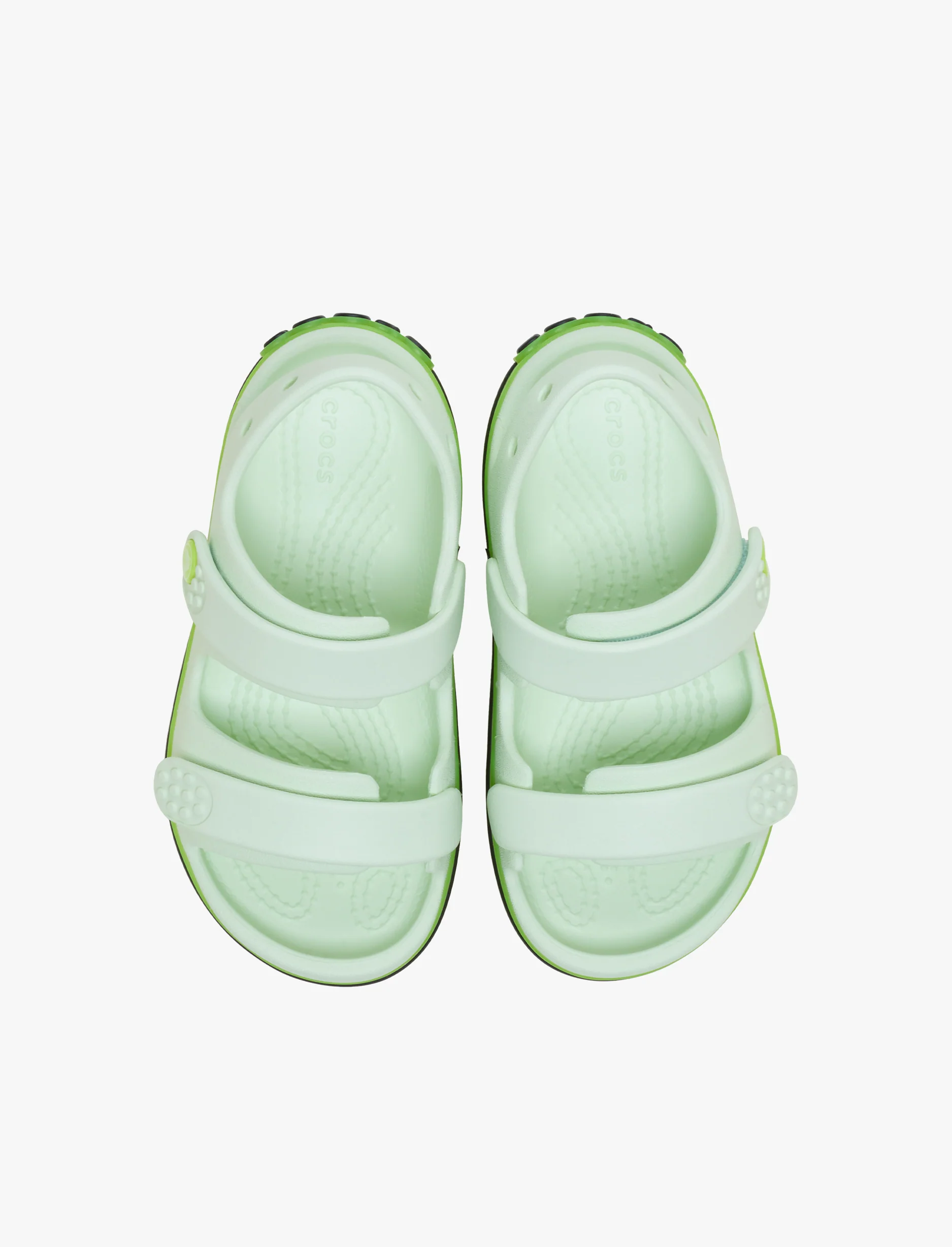 Crocs Crocband Cruiser Neon Band Sandal T - סנדלי קרוקס קרוקבנד לילדים מידות קטנות בצבע ירוק תפוח אייס - Image 4