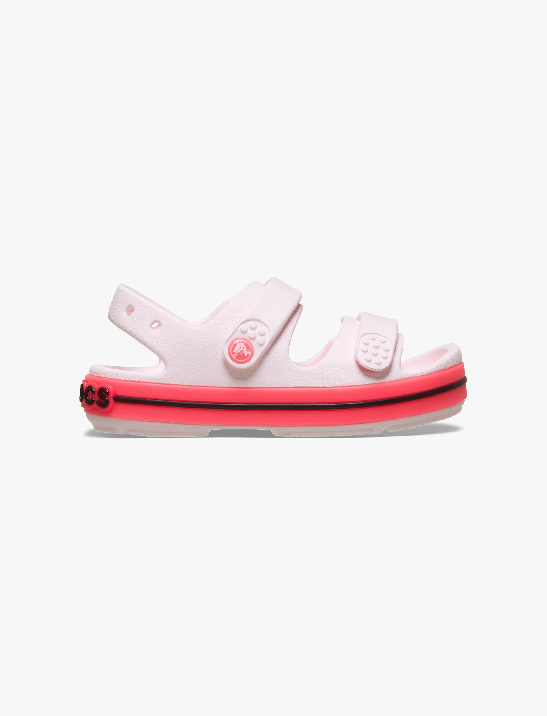 Crocs Crocband Cruiser Neon Band Sandal T - סנדלי קרוקס קרוקבנד לילדים מידות קטנות בצבע ורוד קרחוני/ורוד - Image 2