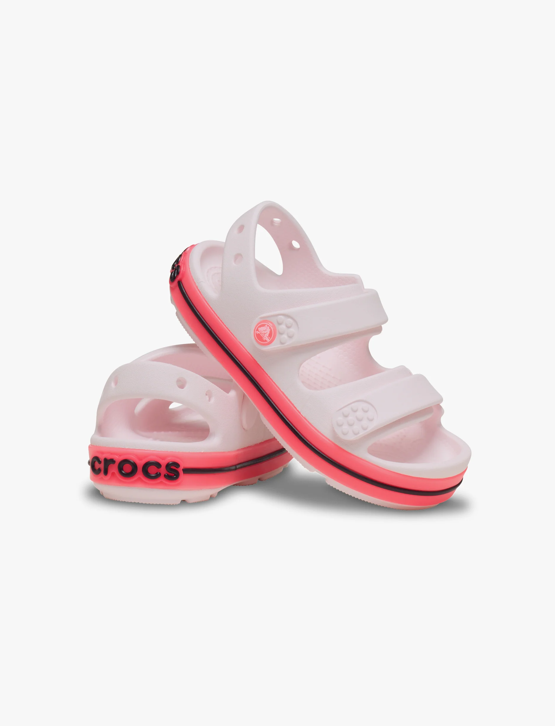 Crocs Crocband Cruiser Neon Band Sandal T - סנדלי קרוקס קרוקבנד לילדים מידות קטנות בצבע ורוד קרחוני/ורוד - Image 3