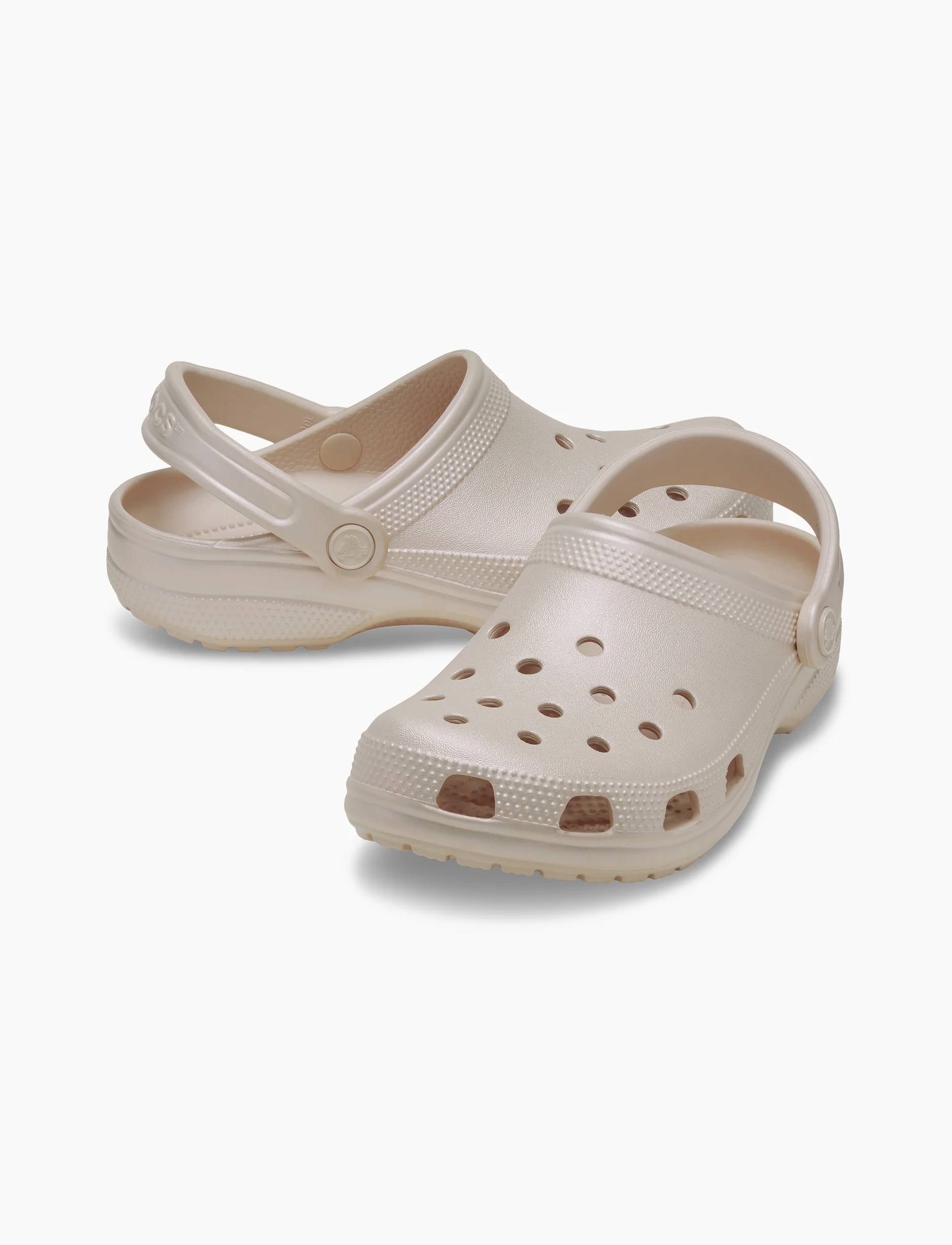 Crocs Classic Pearl Shine Clog - כפכפי קלוג קרוקס לנשים בצבע קוורץ - Image 3