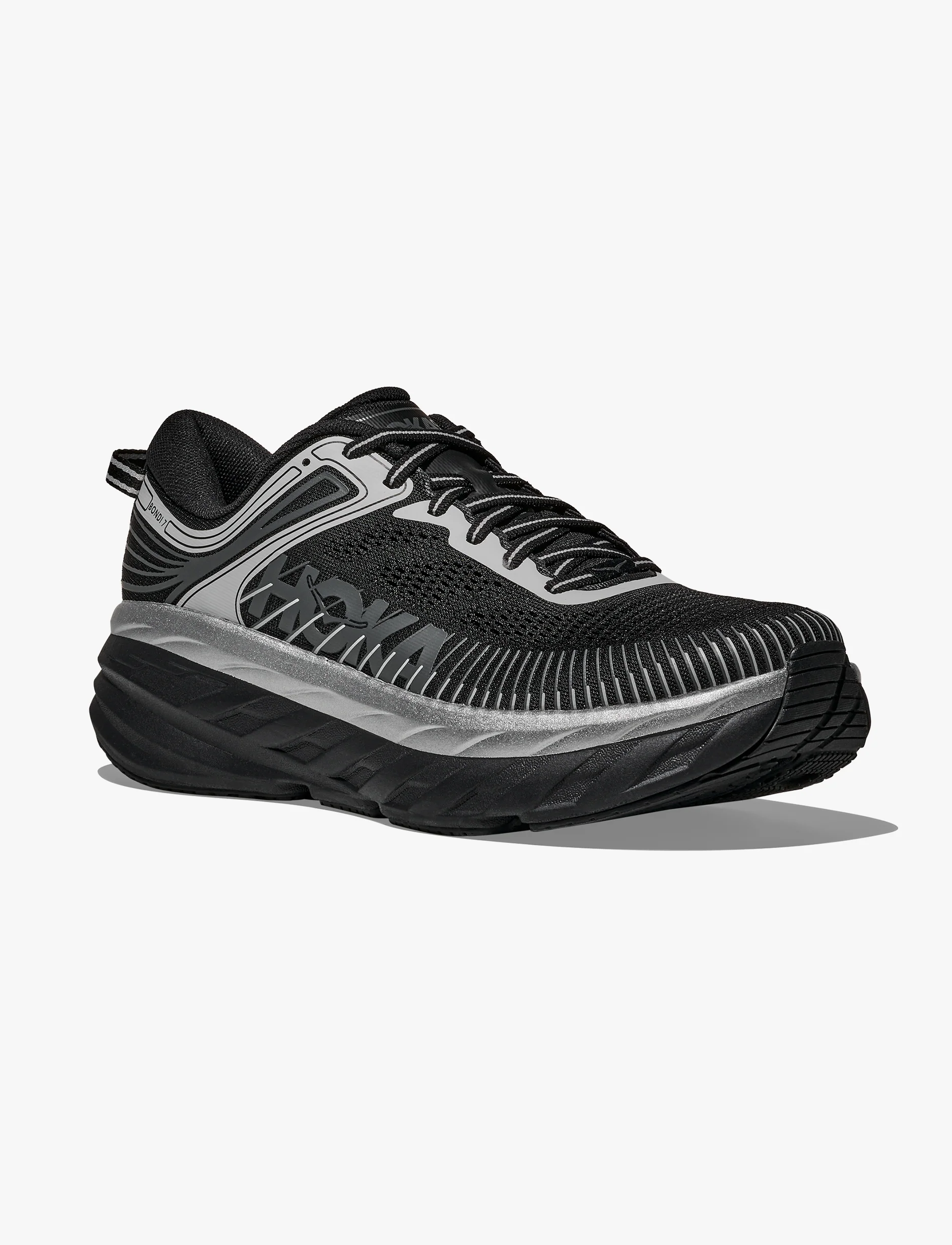 Hoka Bondi 7  - נעלי ספורט גברים הוקה בונדי 7 בצבע שחור/כוכב