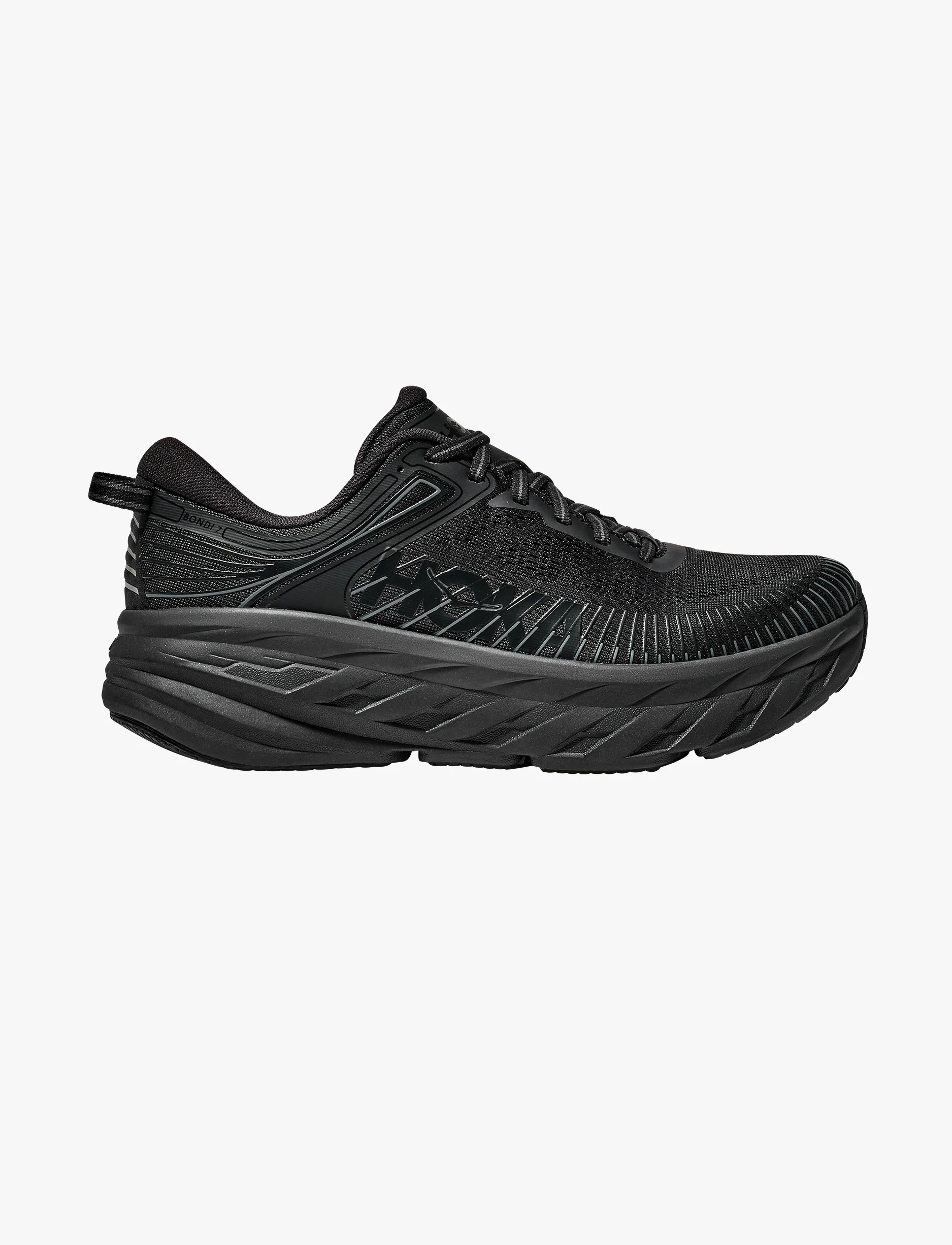 Hoka Bondi 7  -  נעלי ספורט גברים הוקה בונדי 7 בצבע שחור/שחור - Image 2