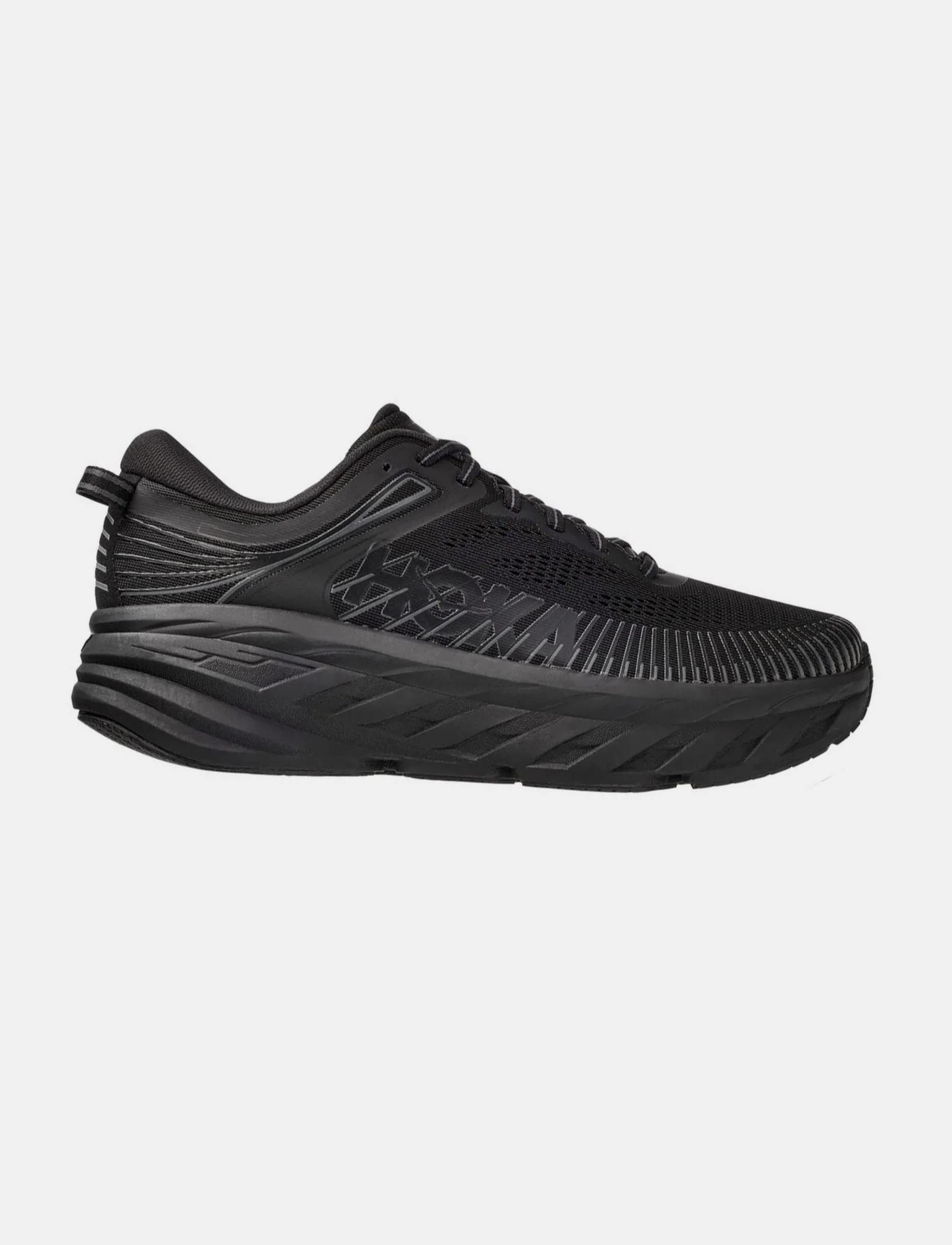 Hoka Bondi 7  -  נעלי ספורט גברים הוקה בונדי 7 בצבע שחור/שחור - Image 4