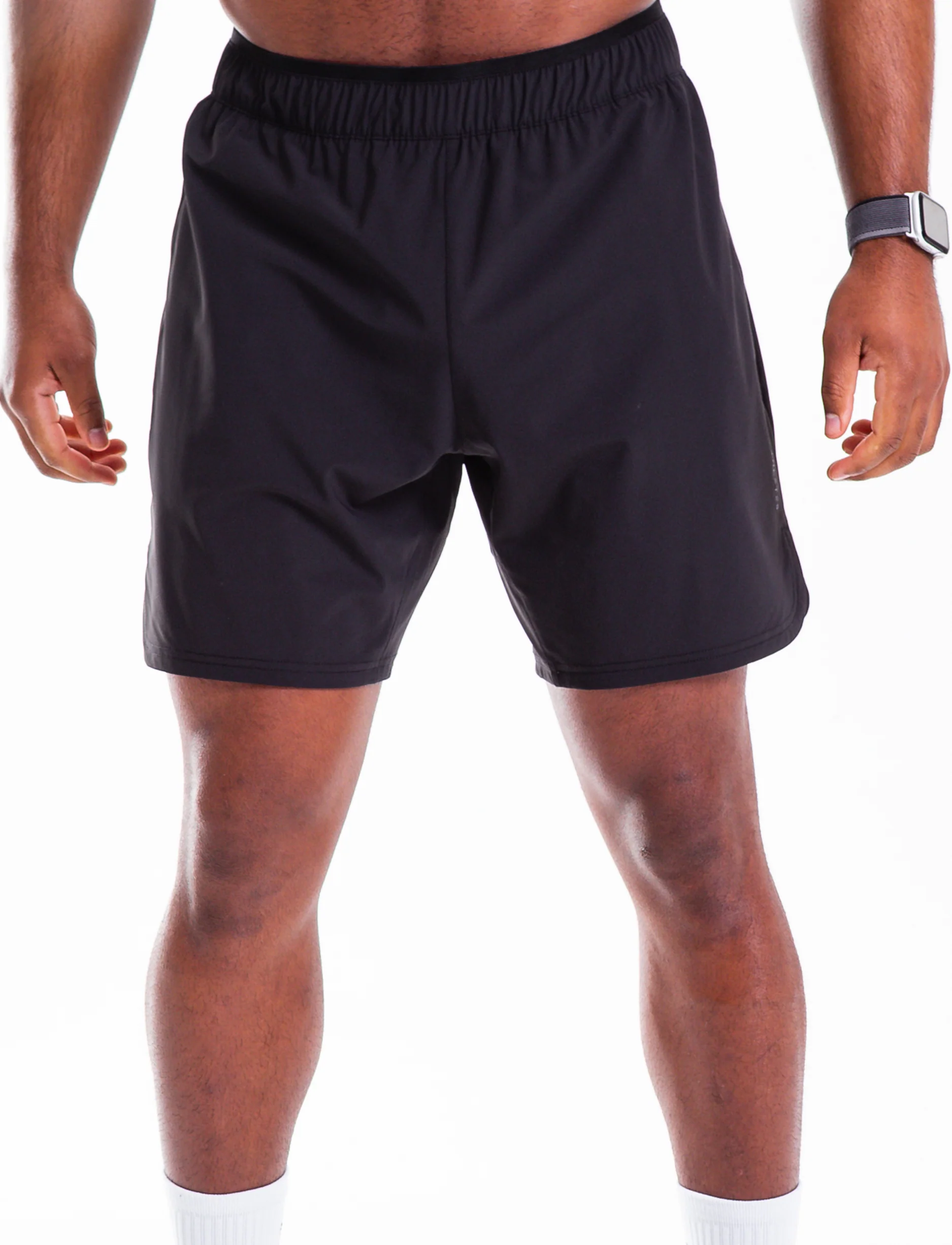 Built For Athletes Men's Training 2 in 1 Short - מכנסי אימון 2-ב-1 לגברים בצבע שחור - Image 5