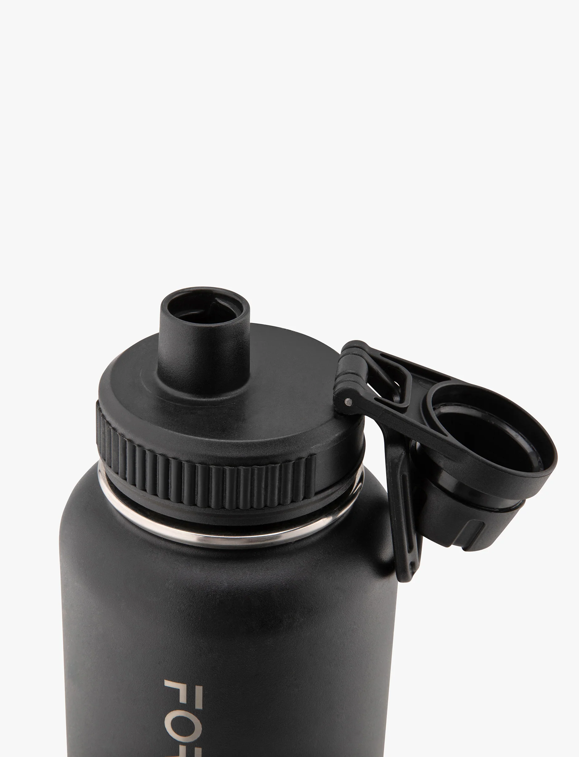 Built For Athletes 1L Flow Water Bottle - בקבוק שתייה 1 ליטר בצבע שחור - Image 2